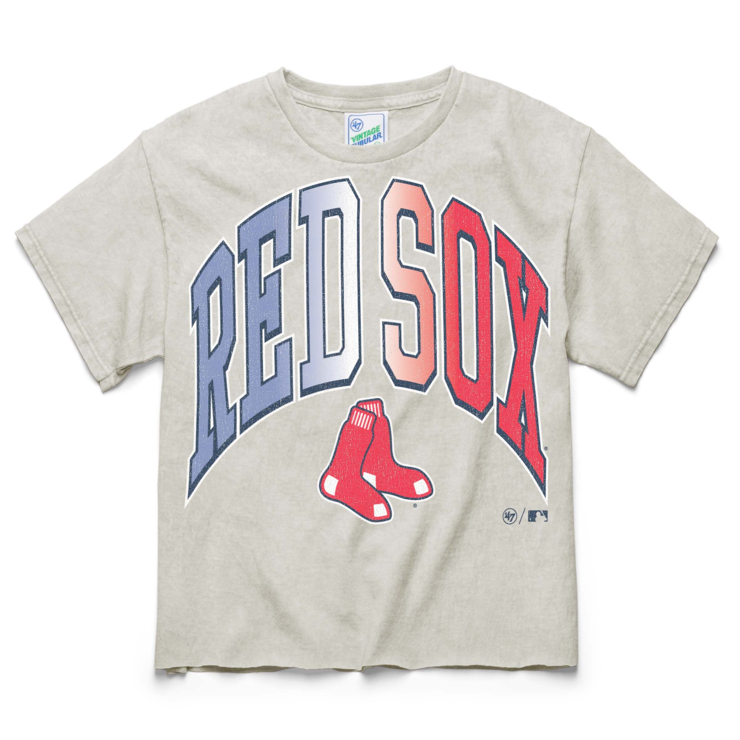 BOSTON RED SOX AURORA MINERAL '47 VINTAGE TUBULAR CROP TEE WOMENS sold by 47