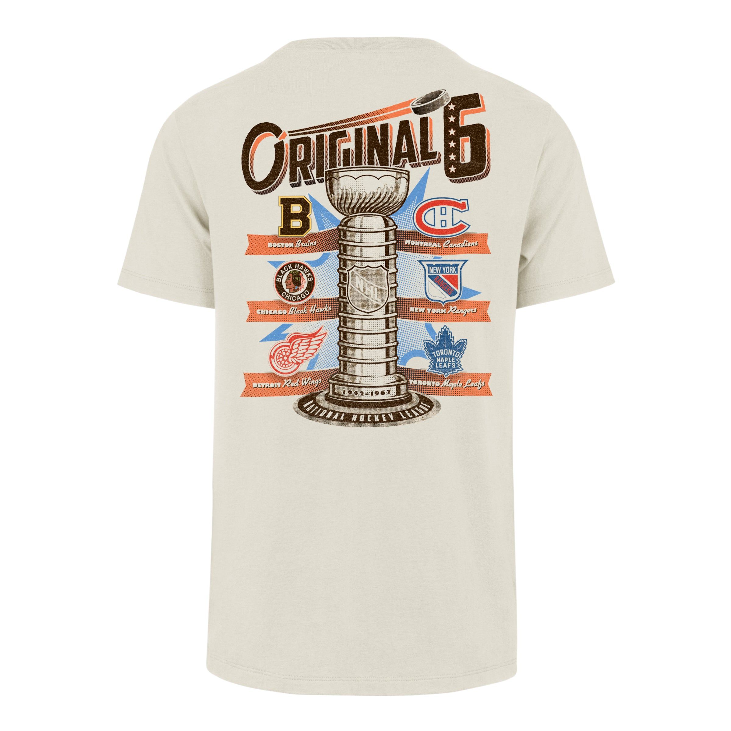 NHL VINTAGE ORIGINAL 6 BACKER '47 FRANKLIN TEE sold by 47 product image thumbnail 2