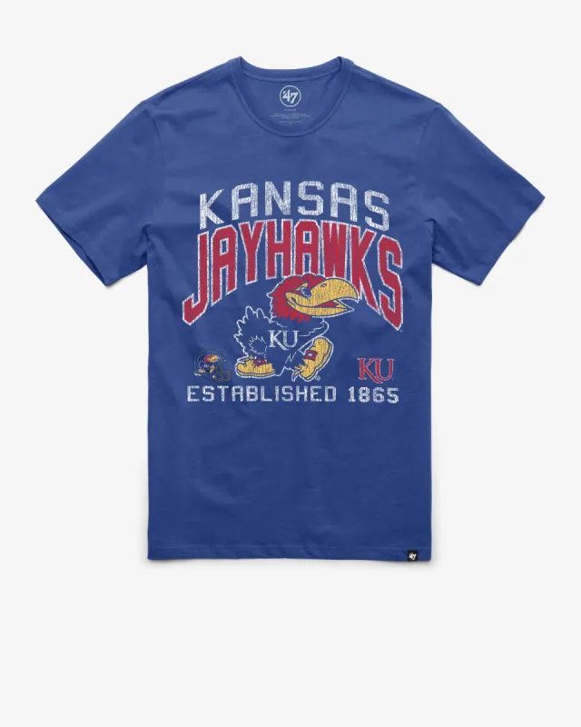 KANSAS JAYHAWKS TURNED UP '47 FRANKLIN TEE sold by 47
