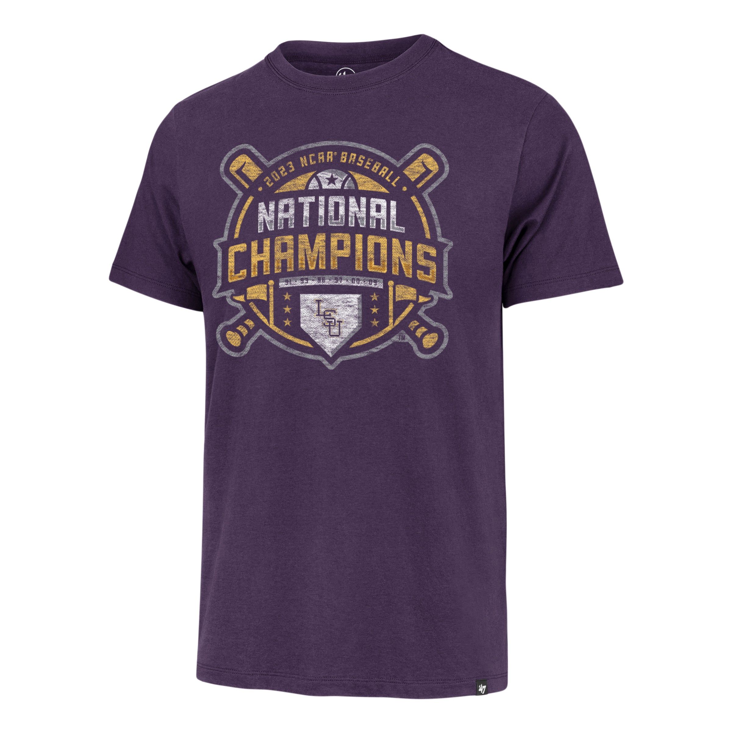 LOUISIANA STATE TIGERS LSU COLLEGE WORLD SERIES CHAMPIONS '47 FRANKLIN TEE sold by 47