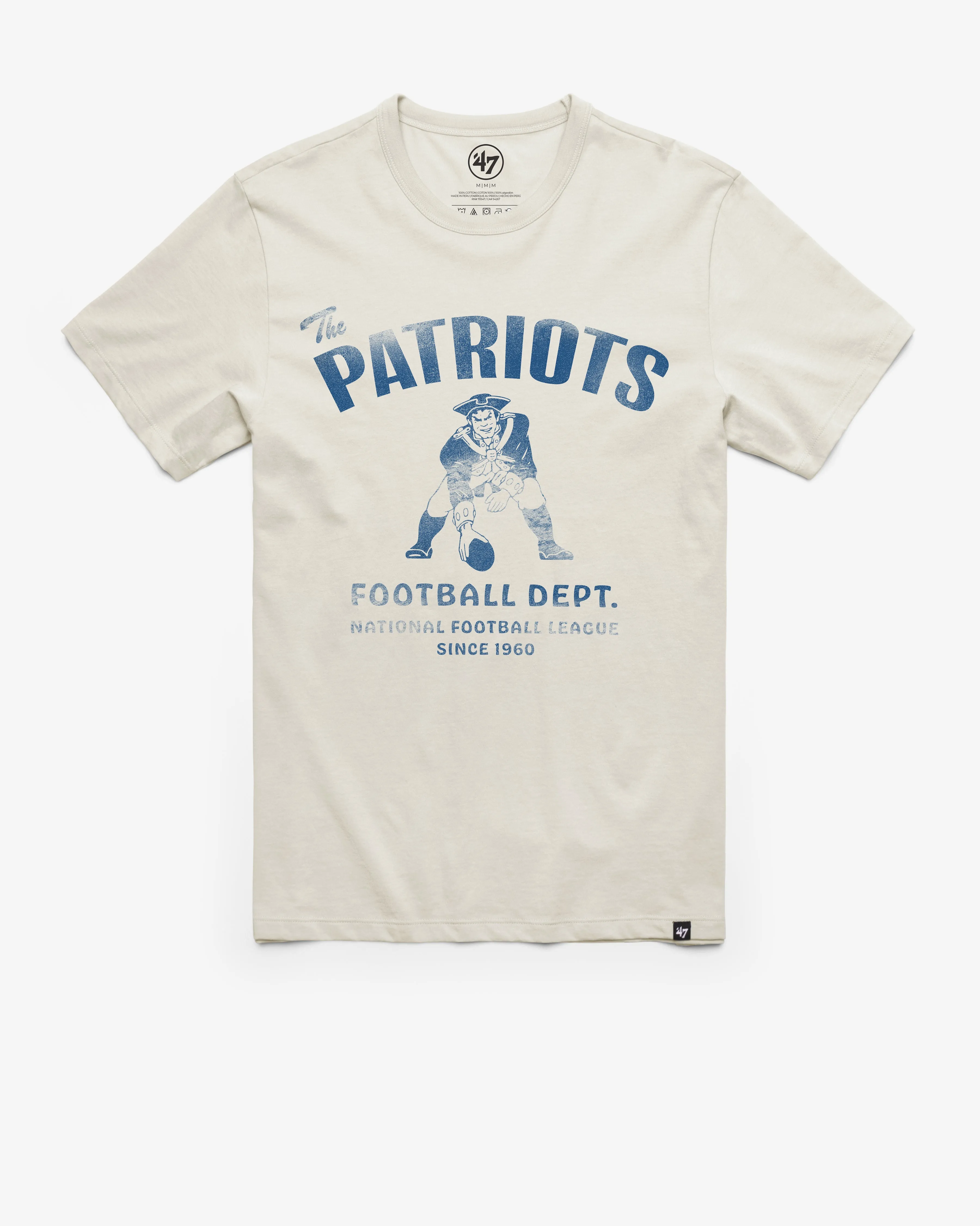 NEW ENGLAND PATRIOTS HISTORIC WIDE OPEN '47 FRANKLIN TEE sold by 47