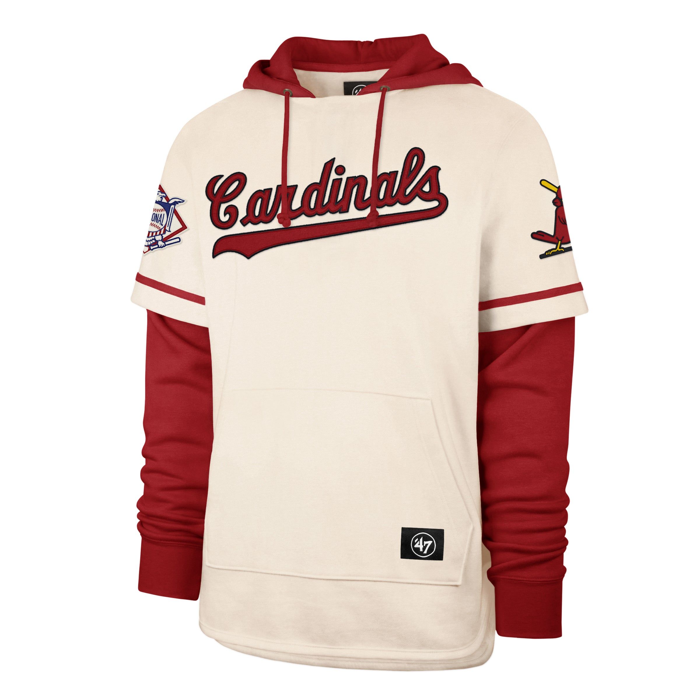 ST. LOUIS CARDINALS COOPERSTOWN TRIFECTA '47 SHORTSTOP PULLOVER HOOD sold by 47