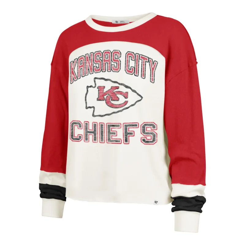 KANSAS CITY CHIEFS GRIDIRON CURVE '47 TONI LONG SLEEVE TEE WOMENS sold by 47