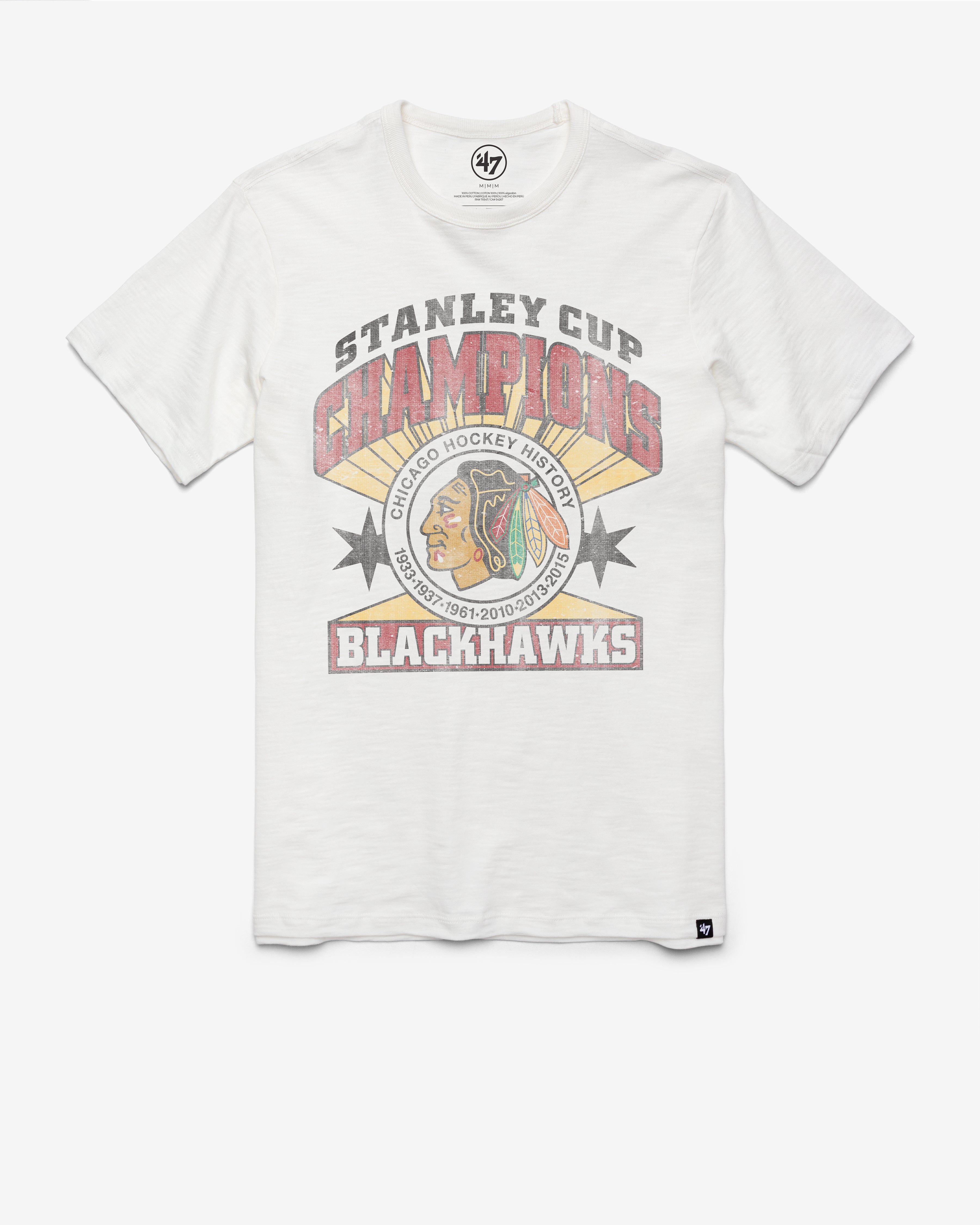 CHICAGO BLACKHAWKS VINTAGE STANLEY CUP '47 SCRUM TEE sold by 47