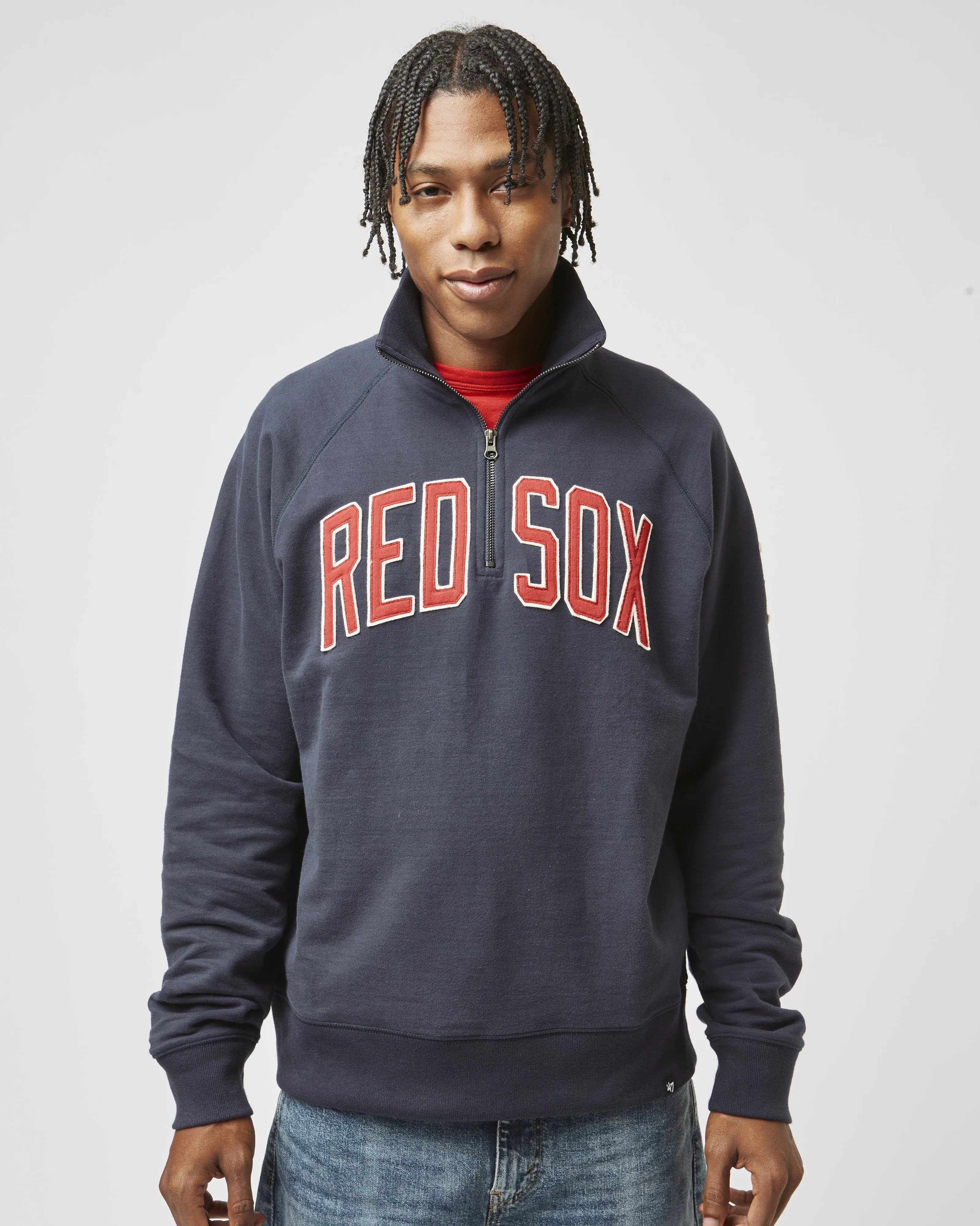 BOSTON RED SOX BANKS '47 HARRIS SCRIMMAGE 1/4 ZIP sold by 47 product image thumbnail 3