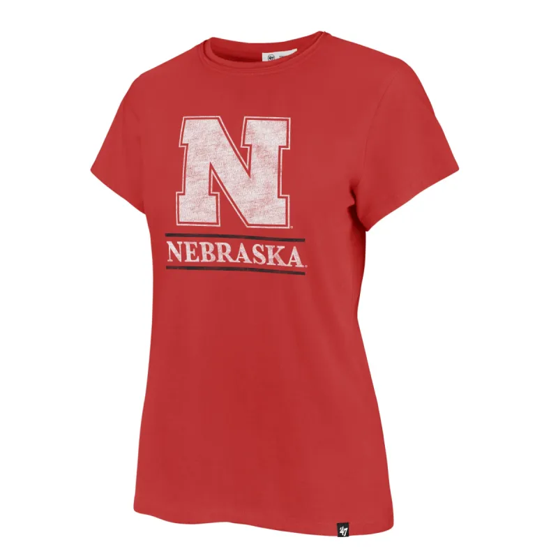 NEBRASKA CORNHUSKERS FINELINE FRANKIE TEE WMN sold by 47