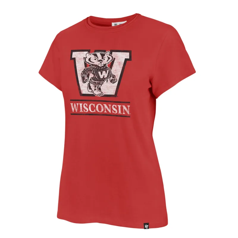 WISCONSIN BADGERS VIN FINELINE FRANKIE TEE WMN sold by 47