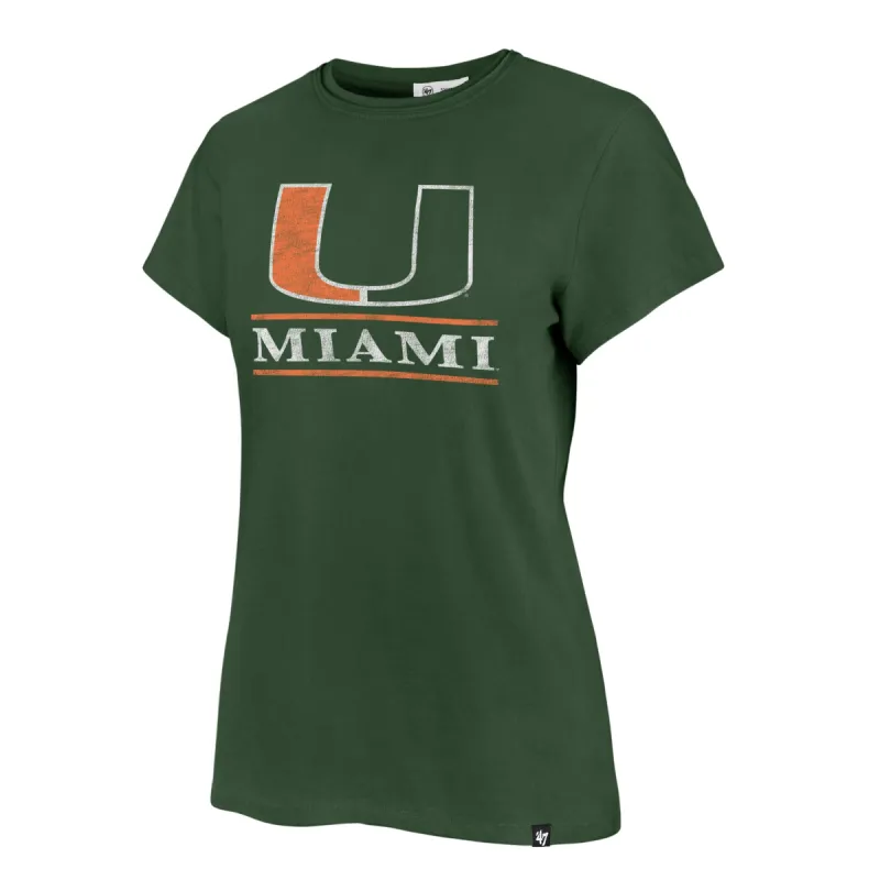 MIAMI HURRICANES FINELINE FRANKIE TEE WMN sold by 47