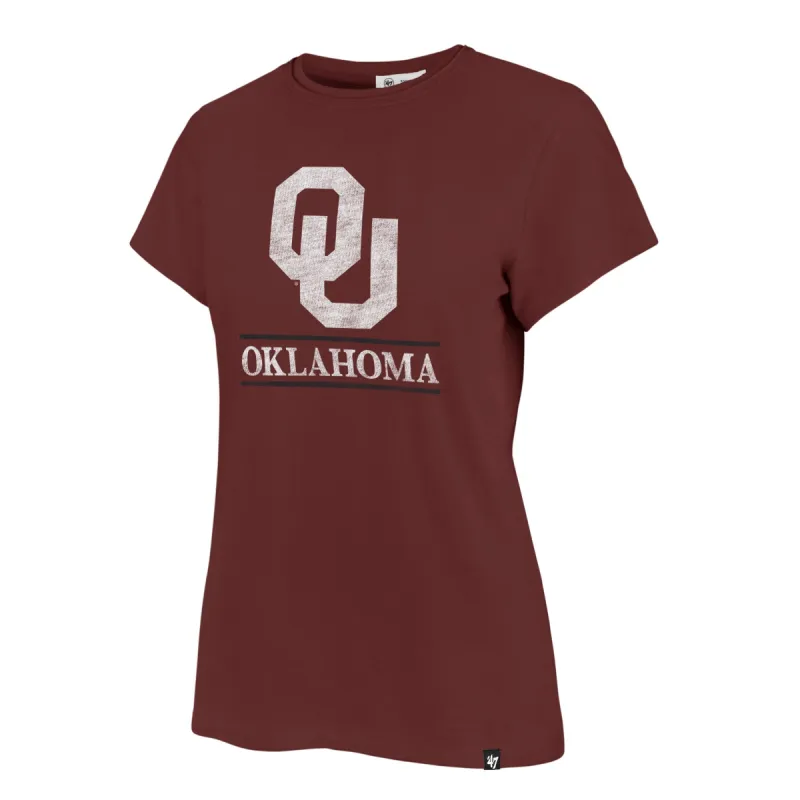OKLAHOMA SOONERS FINELINE FRANKIE TEE WMN sold by 47