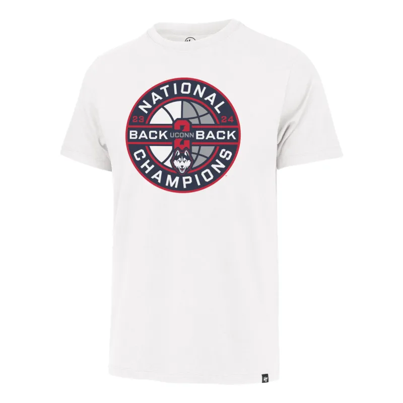 CONNECTICUT HUSKIES UCONN NCAA NATIONAL CHAMPIONS '47 FRANKLIN TEE sold by 47