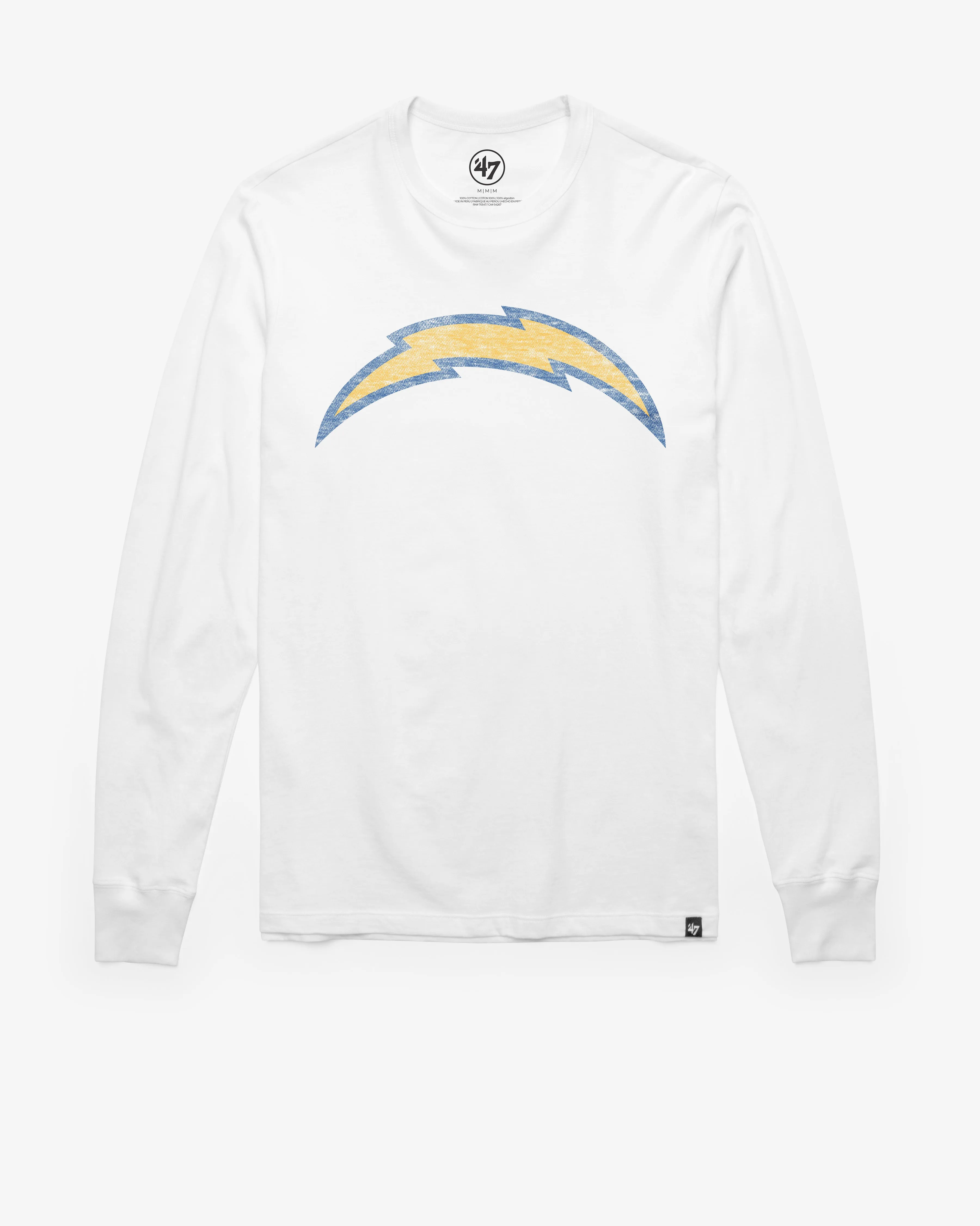 LOS ANGELES CHARGERS PREMIER '47 FRANKLIN LONG SLEEVE TEE sold by 47