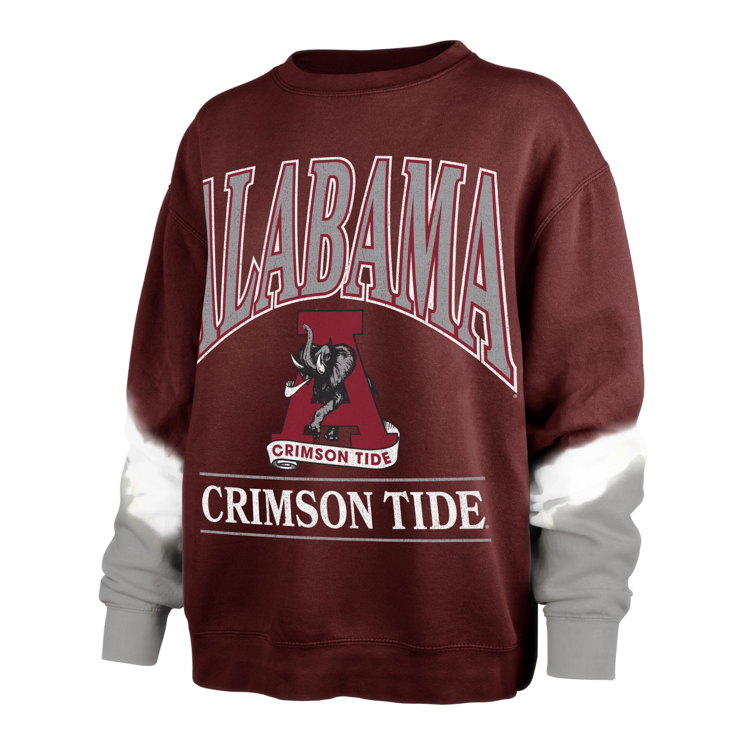 ALABAMA CRIMSON TIDE VINTAGE SLEEVE DYE '47 BOYFRIEND CREW WOMENS sold by 47