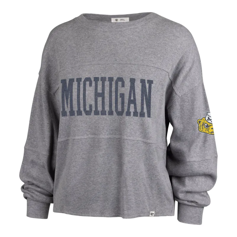 MICHIGAN WOLVERINES VINTAGE GET LOUD '47 JADA LONG SLEEVE TEE WOMENS sold by 47
