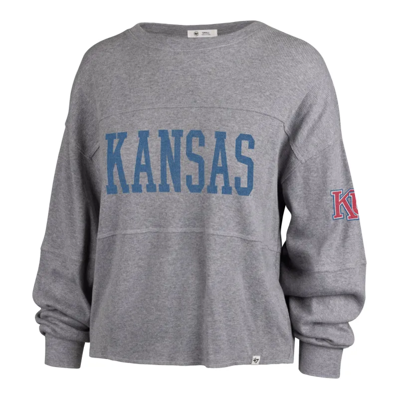 KANSAS JAYHAWKS VINTAGE GET LOUD '47 JADA LONG SLEEVE TEE WOMENS sold by 47