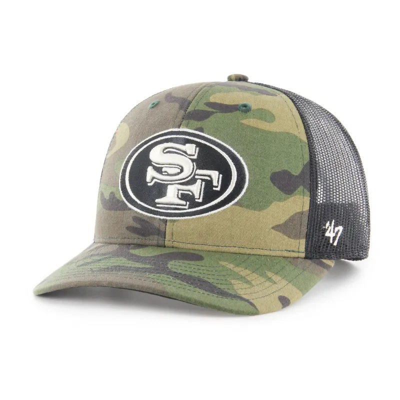 SAN FRANCISCO 49ERS CAMO STRAP '47 TRUCKER sold by 47