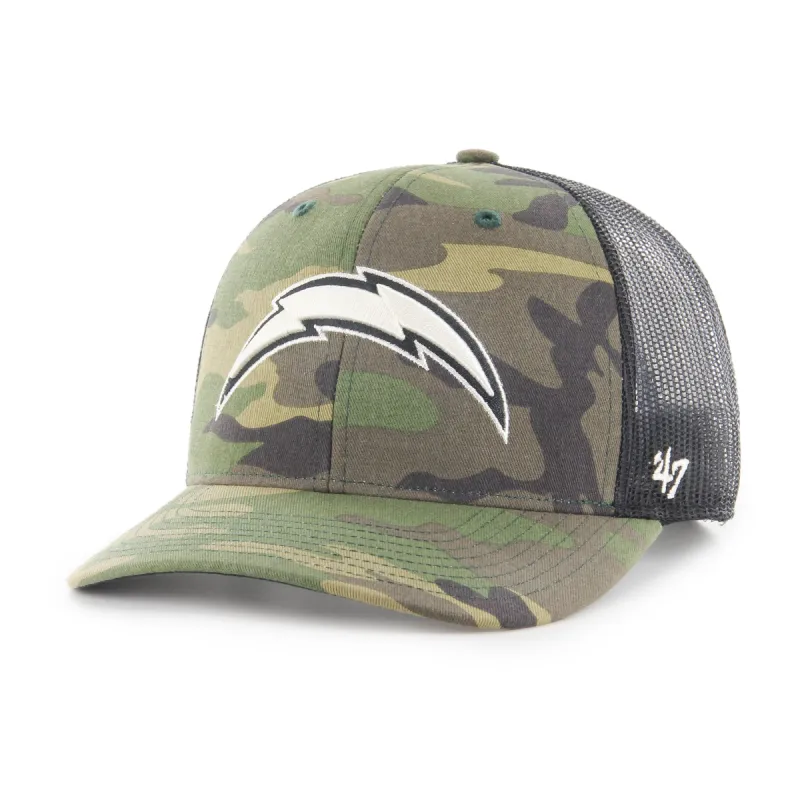 LOS ANGELES CHARGERS CAMO STRAP '47 TRUCKER sold by 47
