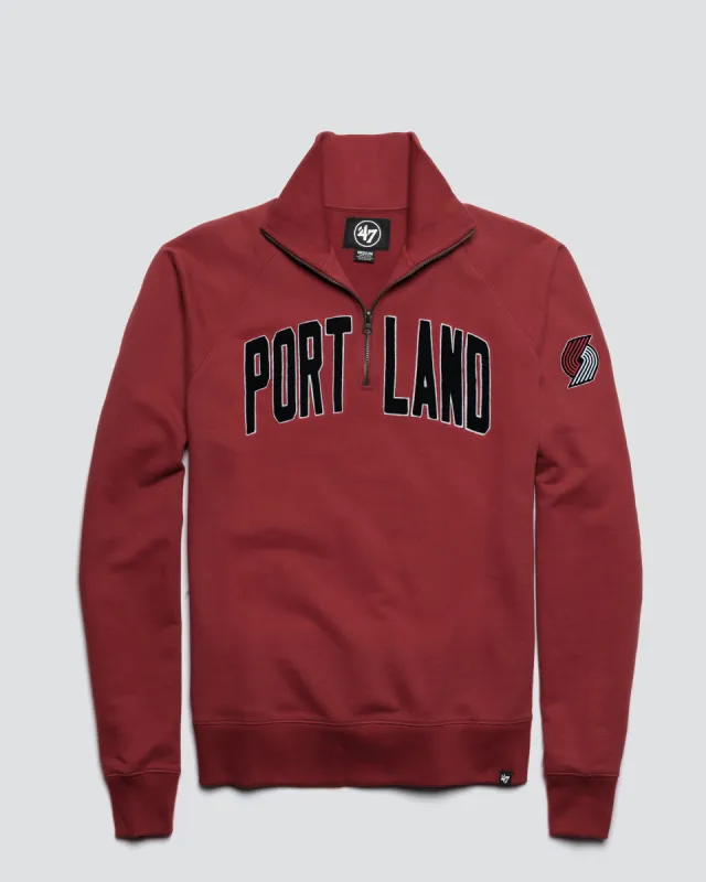 PORTLAND TRAIL BLAZERS BANKS '47 HARRIS SCRIMMAGE 1/4 ZIP sold by 47