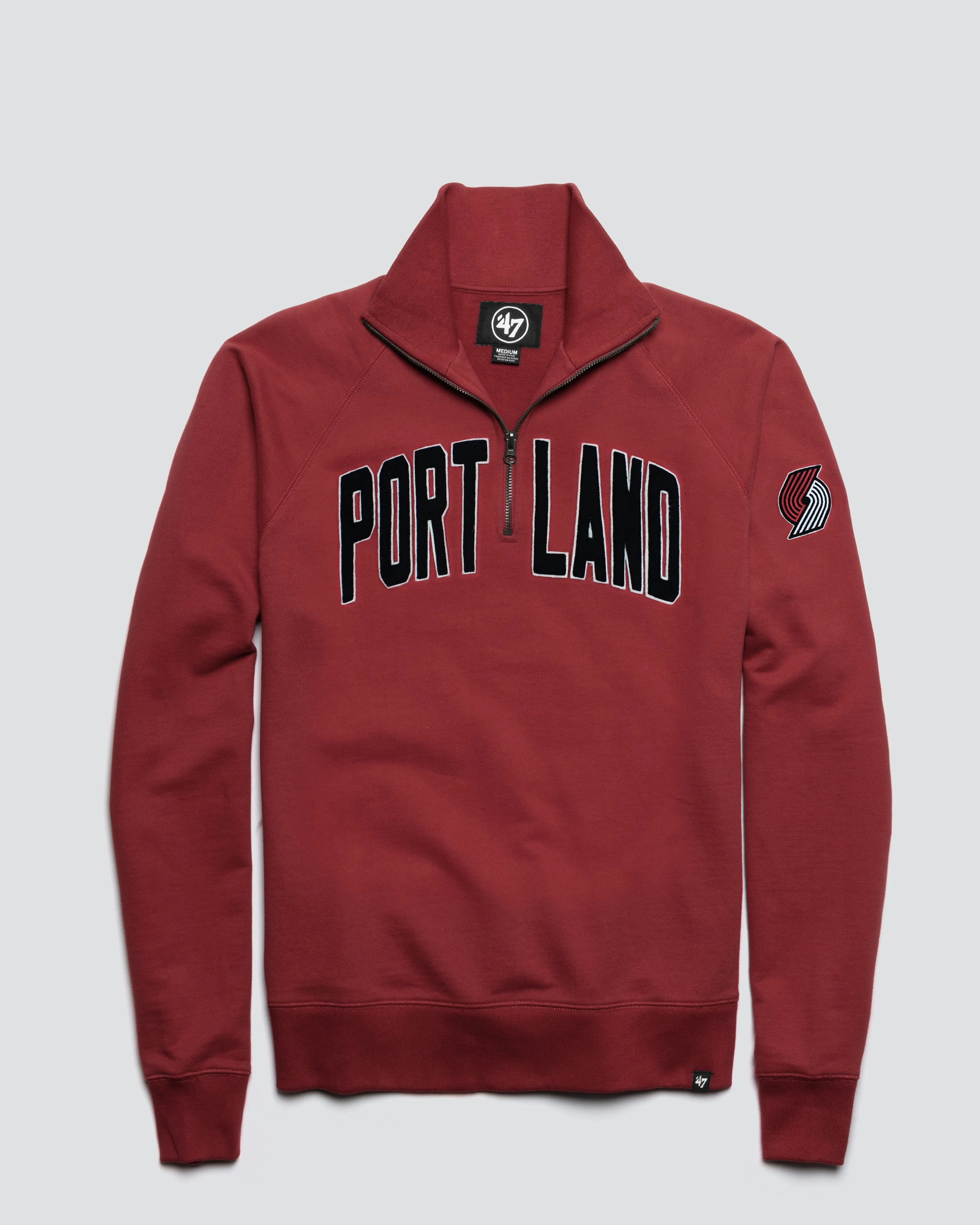 PORTLAND TRAIL BLAZERS BANKS '47 HARRIS SCRIMMAGE 1/4 ZIP sold by 47