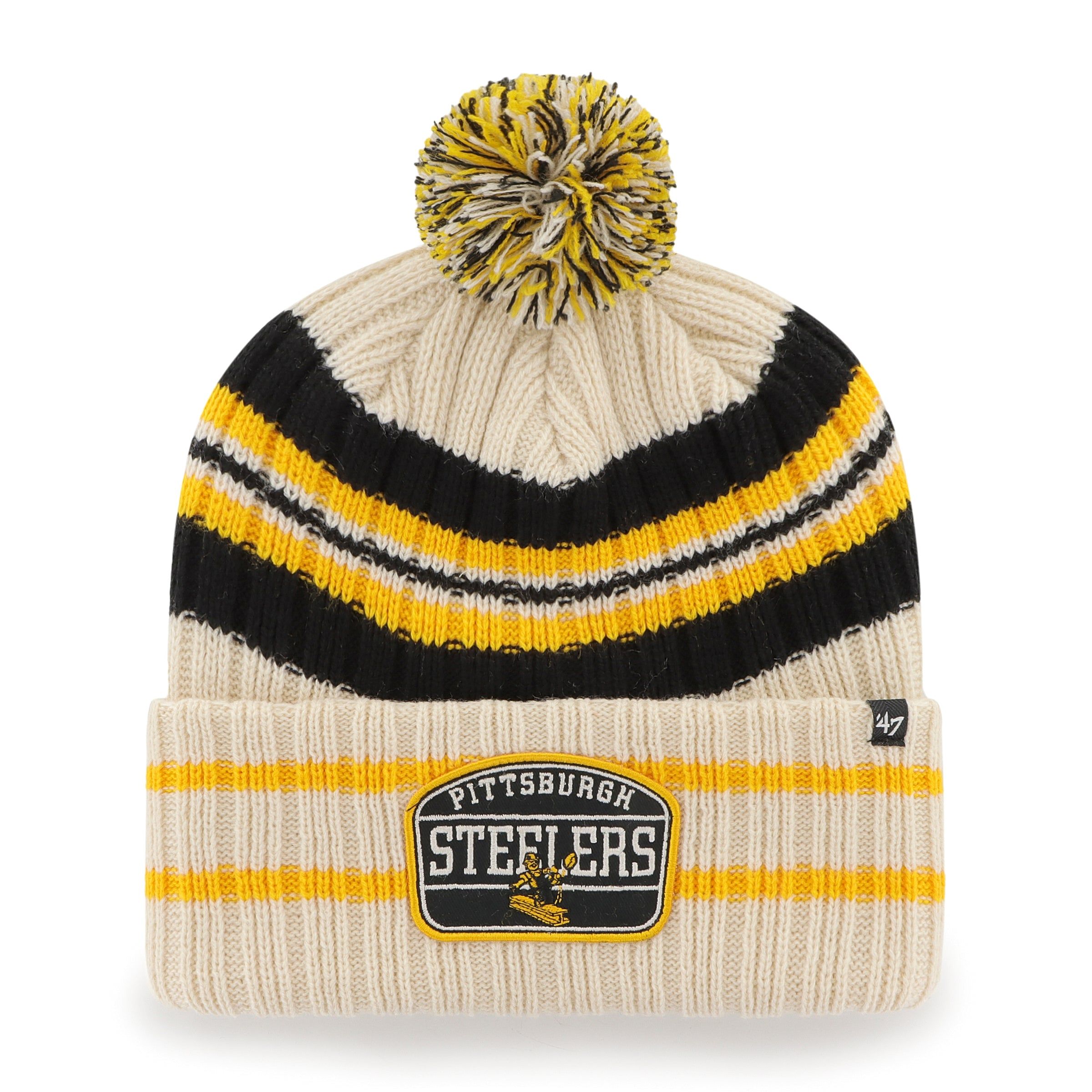 PITTSBURGH STEELERS LEGACY HONE PATCH 47 CUFF KNIT sold by 47