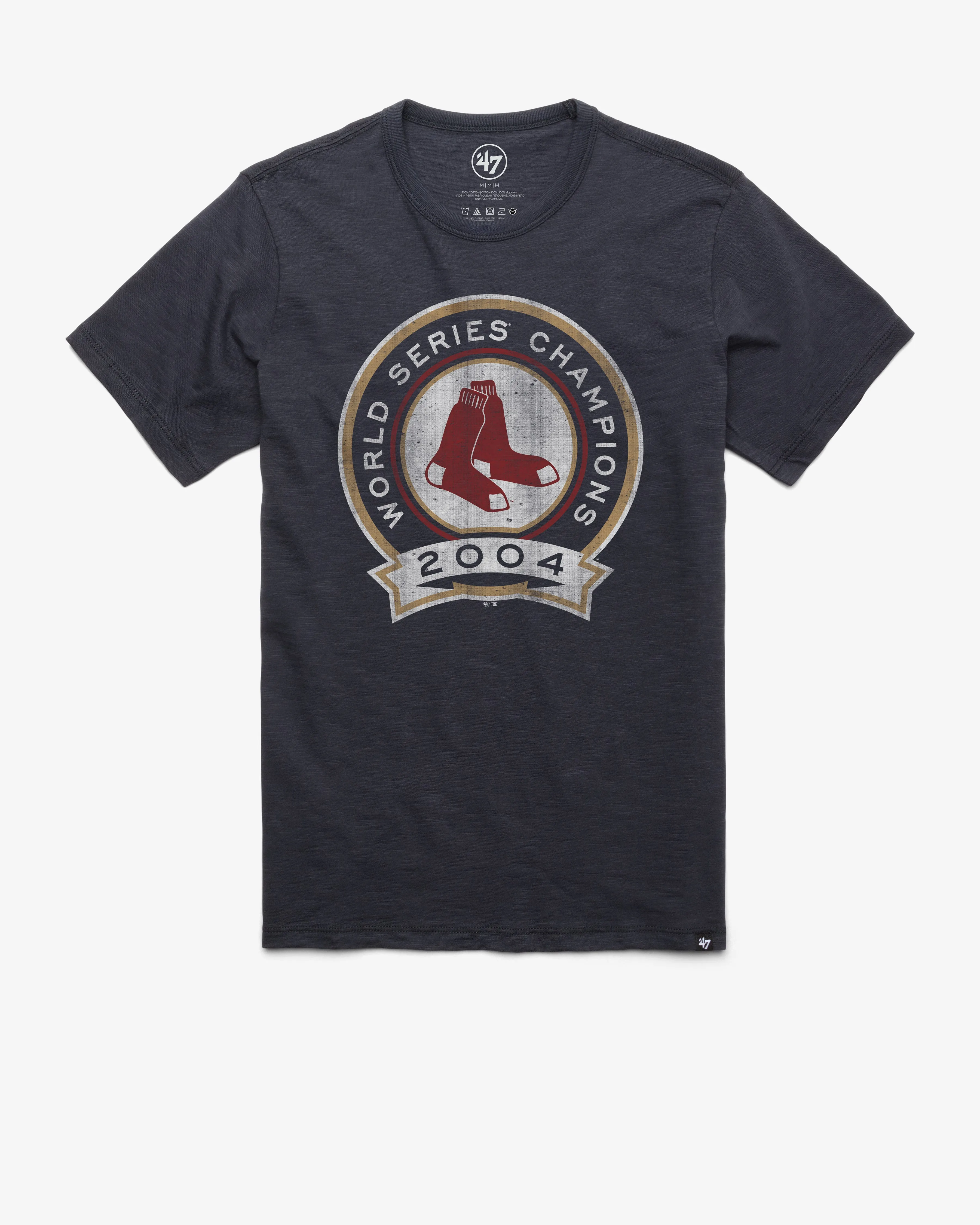BOSTON RED SOX COOPERSTOWN 2004 WORLD SERIES GRIT '47 SCRUM TEE sold by 47