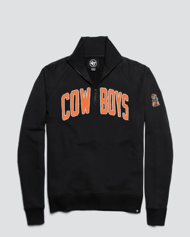 OKLAHOMA STATE COWBOYS BANKS '47 HARRIS SCRIMMAGE 1/4 ZIP sold by 47
