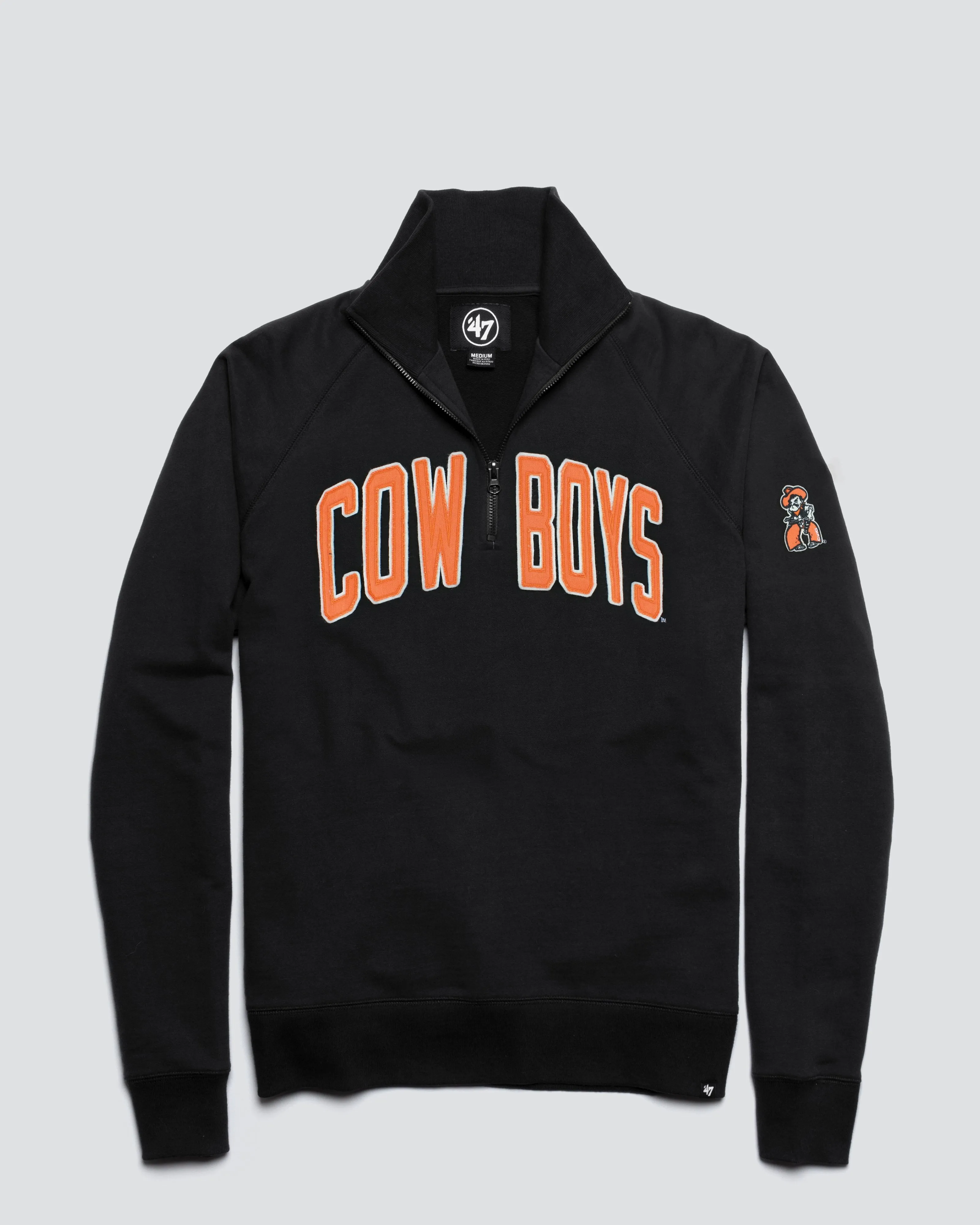 OKLAHOMA STATE COWBOYS BANKS '47 HARRIS SCRIMMAGE 1/4 ZIP sold by 47