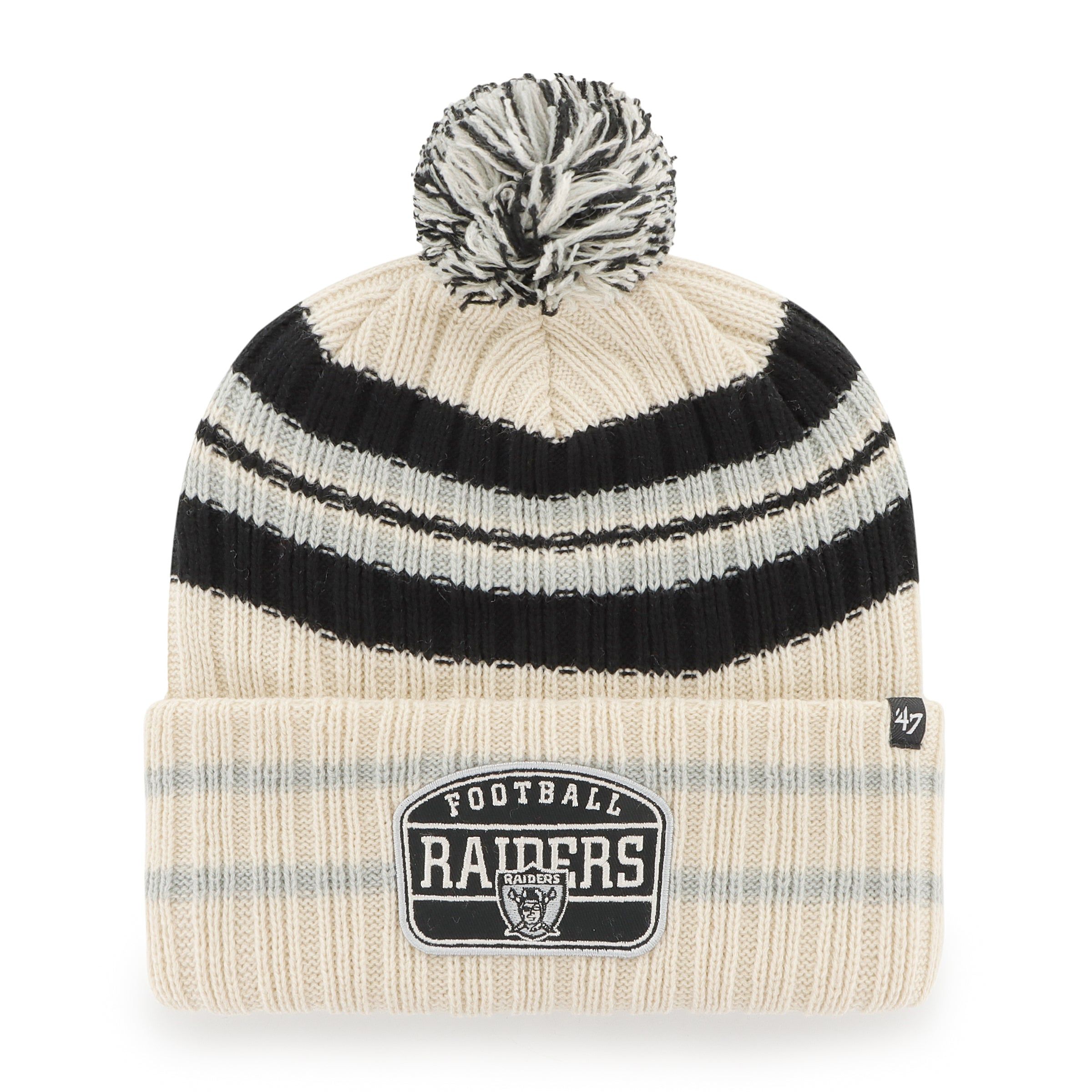 LAS VEGAS RAIDERS LEGACY HONE PATCH 47 CUFF KNIT sold by 47