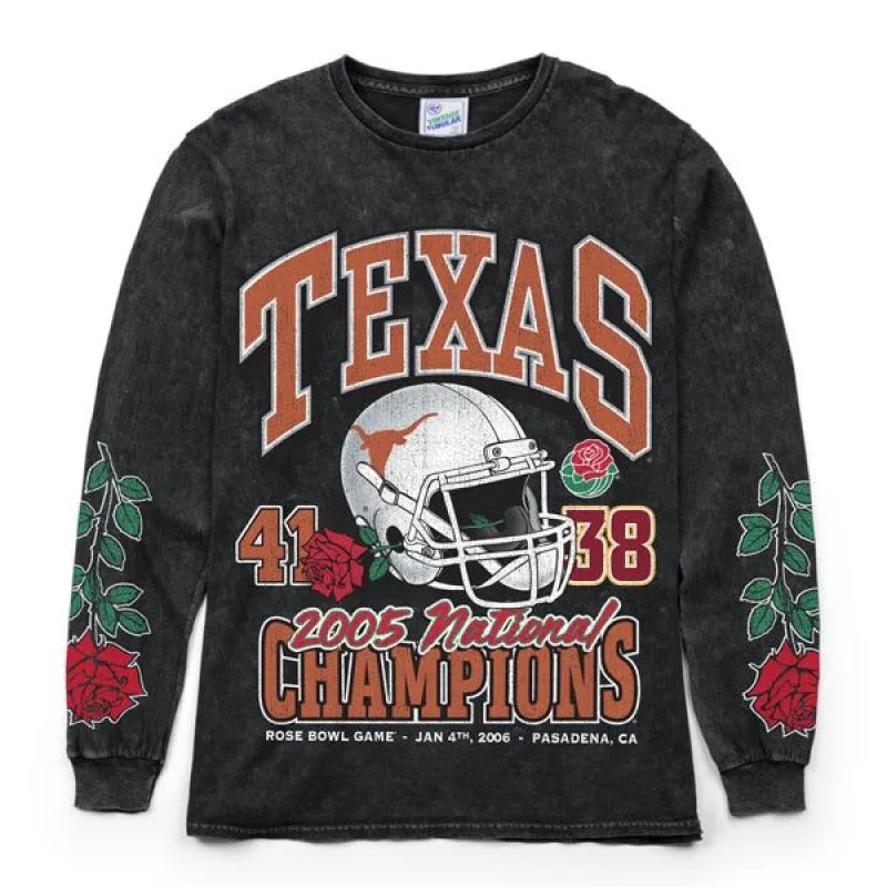 TEXAS LONGHORNS WMNS ROCKER VINTAGE TUBULAR BOYFRIEND LS TEE sold by 47