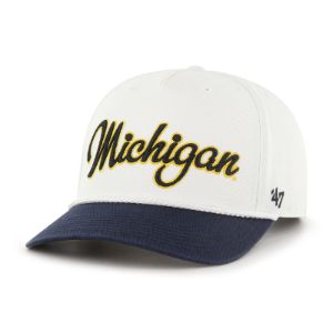 MICHIGAN WOLVERINES OVERHAND SCRIPT TWO TONE '47 MVP DV sold by 47