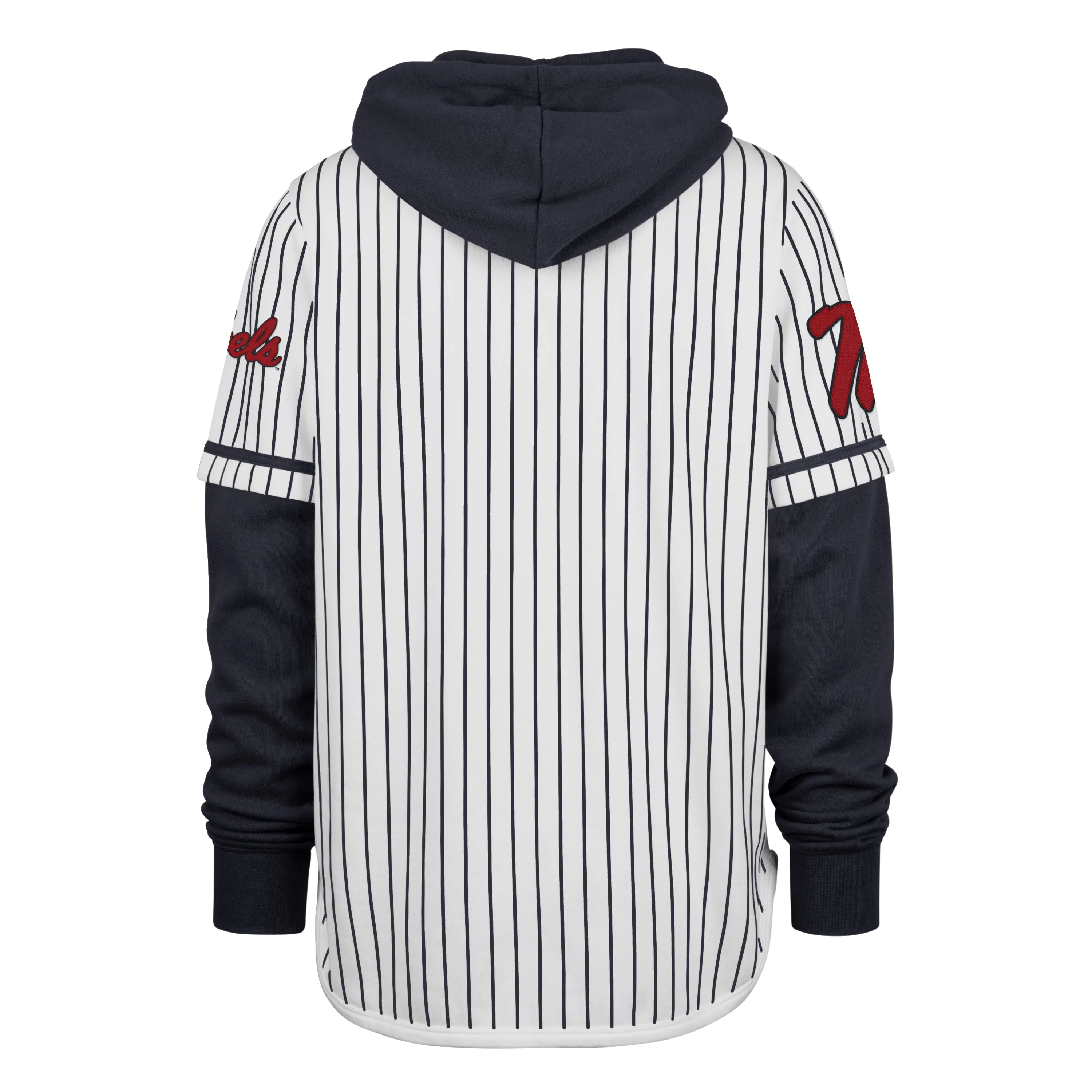 MISSISSIPPI REBELS PINSTRIPE '47 SHORTSTOP PULLOVER HOOD sold by 47 product image thumbnail 2