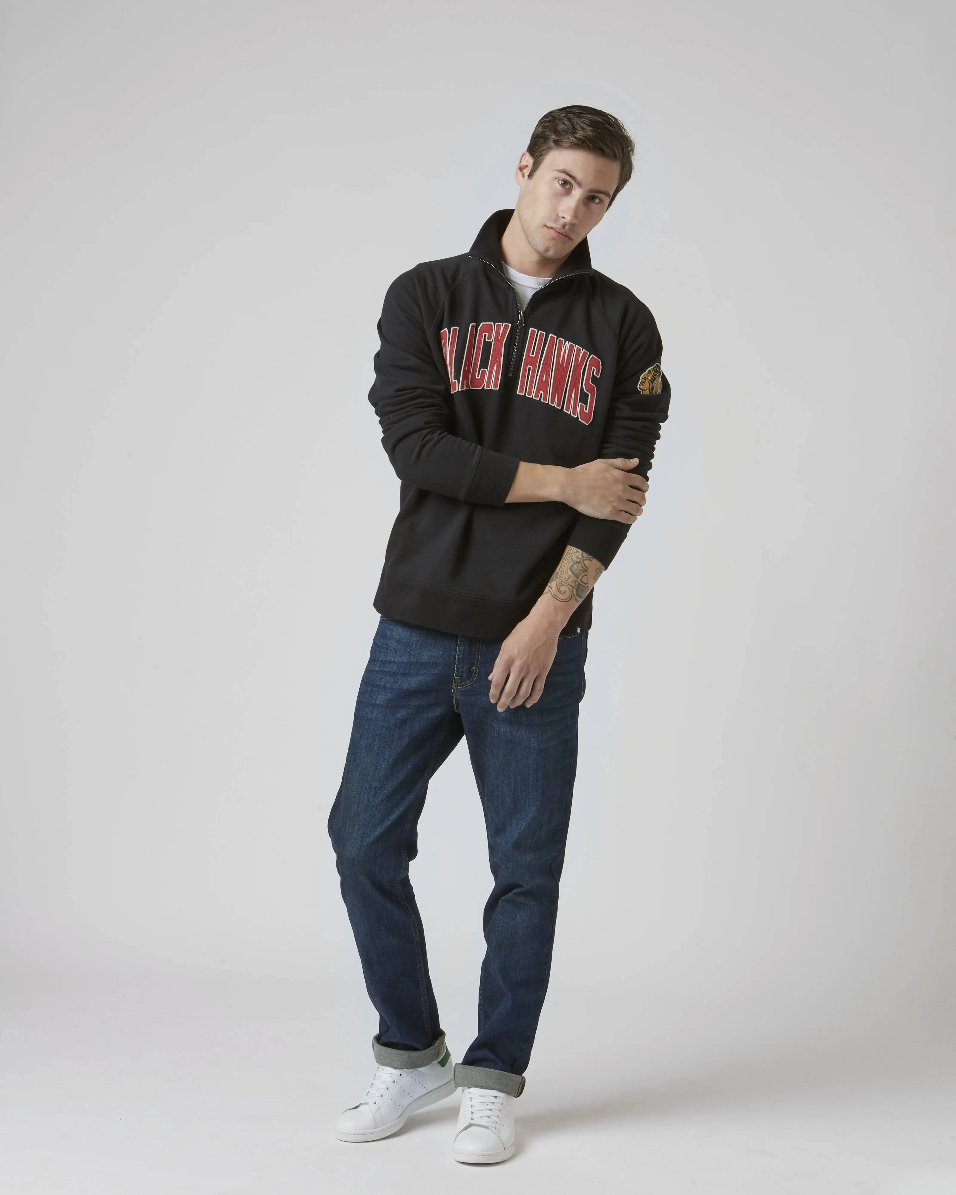 CHICAGO BLACKHAWKS BANKS '47 HARRIS SCRIMMAGE 1/4 ZIP sold by 47 product image thumbnail 2