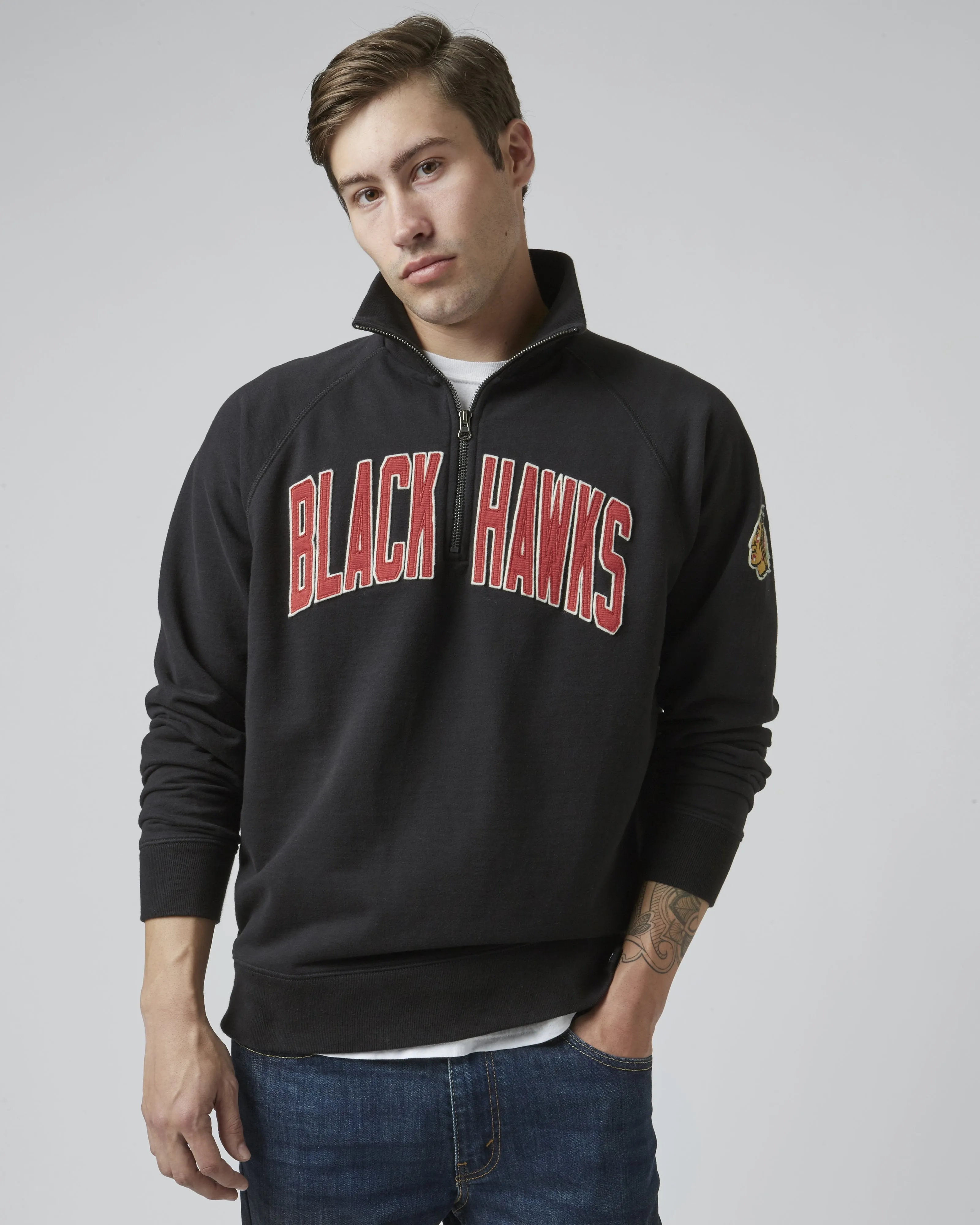 CHICAGO BLACKHAWKS BANKS '47 HARRIS SCRIMMAGE 1/4 ZIP sold by 47 product image thumbnail 3