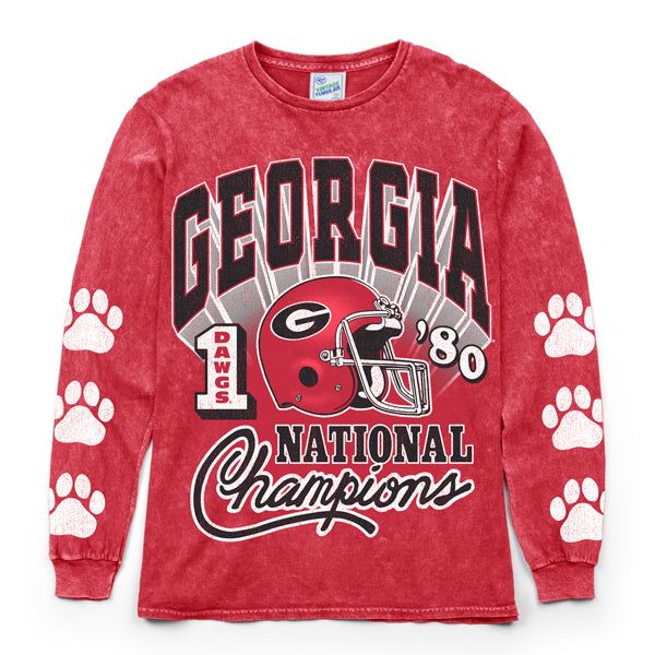 GEORGIA BULLDOGS WMNS ROCKER VINTAGE TUBULAR BOYFRIEND LS TEE sold by 47