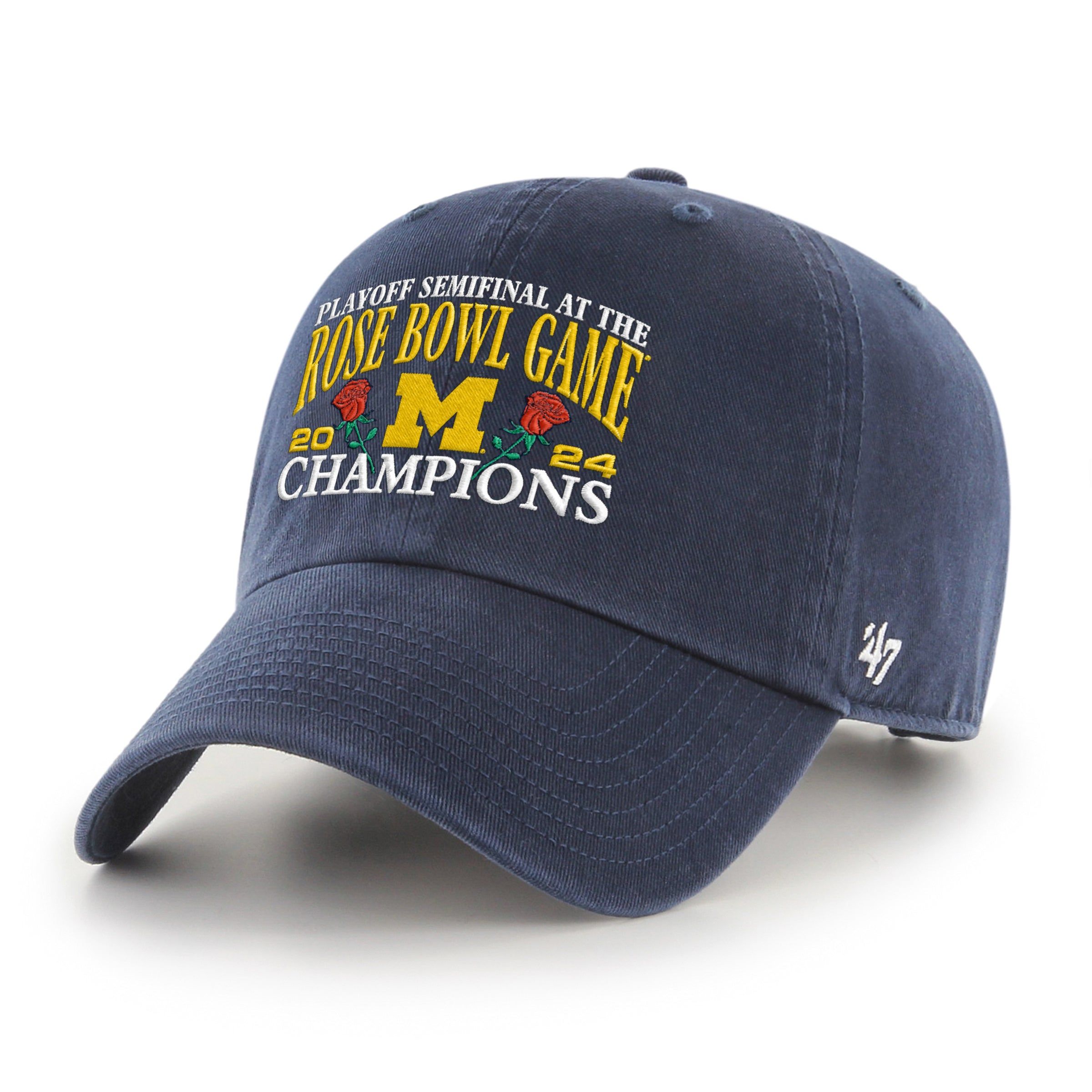 MICHIGAN WOLVERINES CFP 2024 ROSE BOWL CHAMPIONS '47 CLEAN UP sold by 47 product image thumbnail 3
