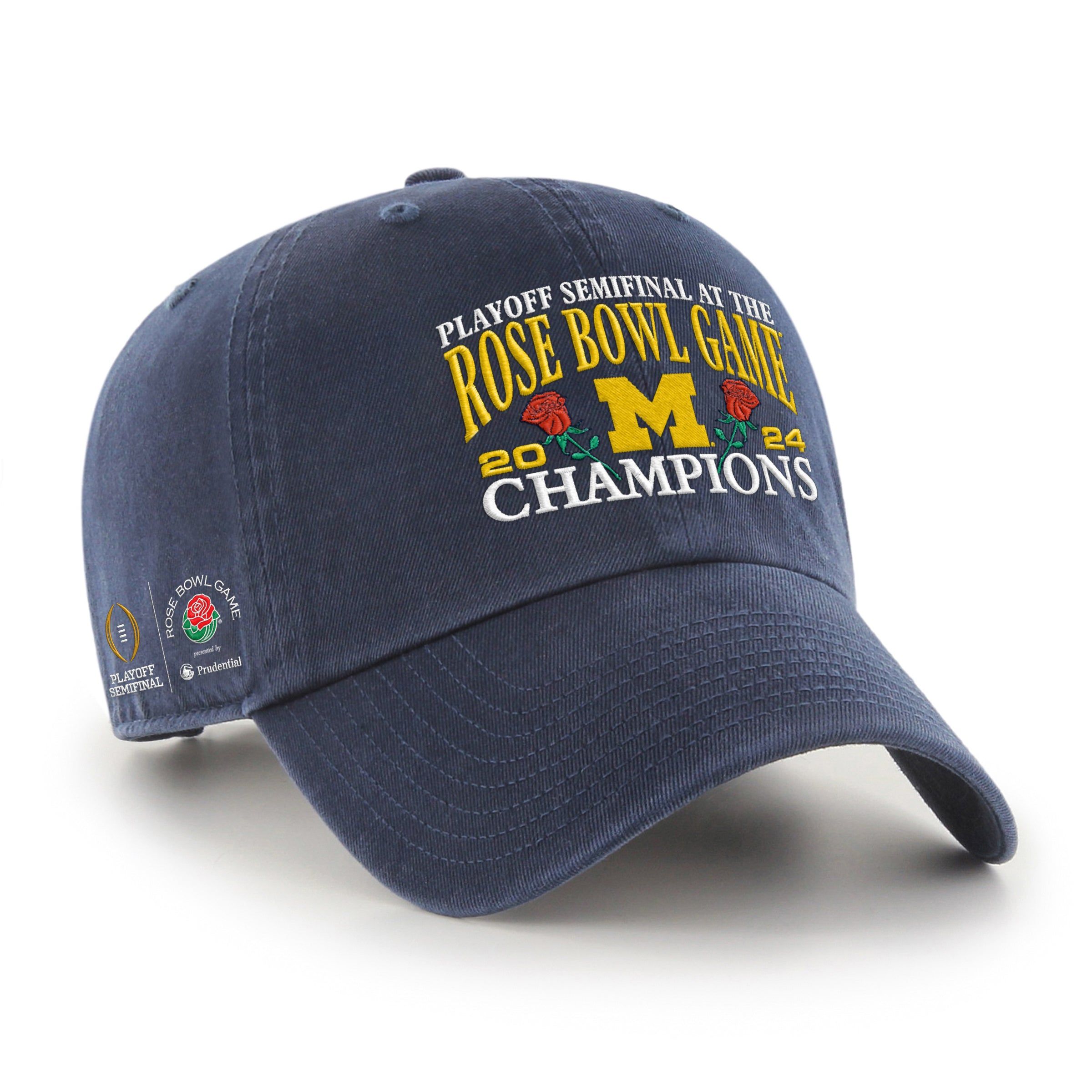 MICHIGAN WOLVERINES CFP 2024 ROSE BOWL CHAMPIONS '47 CLEAN UP sold by 47