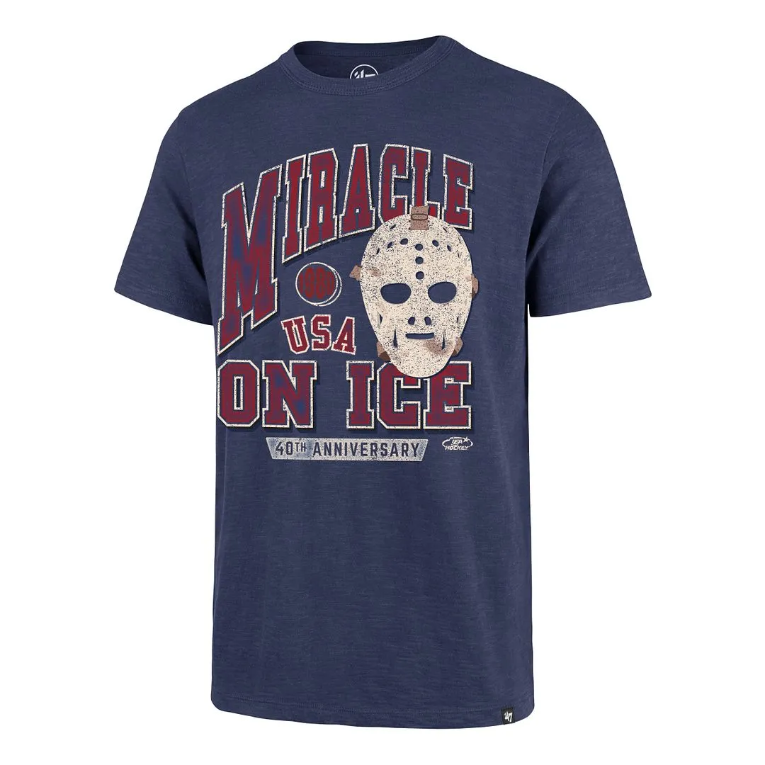 USA HOCKEY MIRACLE ON ICE MASK '47 SCRUM TEE sold by 47