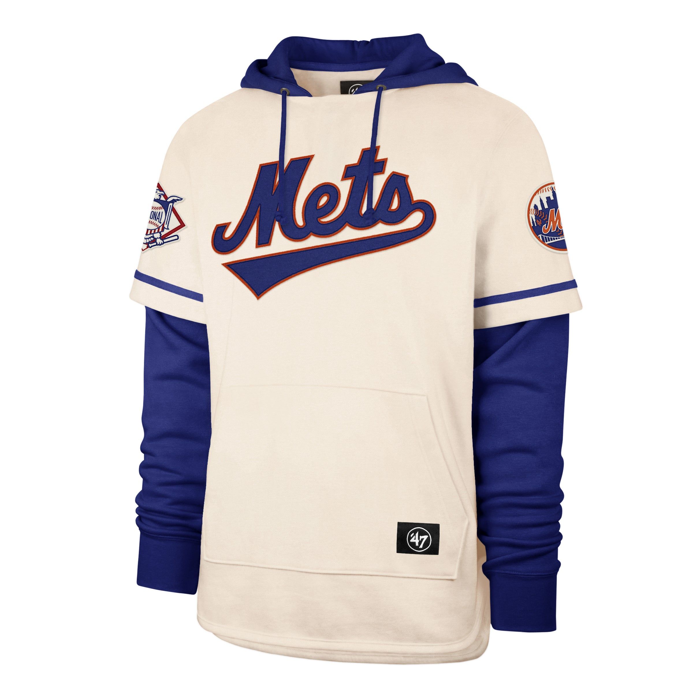 NEW YORK METS COOPERSTOWN TRIFECTA '47 SHORTSTOP PULLOVER HOOD sold by 47