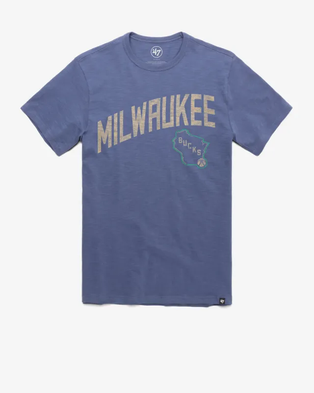 MILWAUKEE BUCKS CITY EDITION PREGAME '47 SCRUM TEE sold by 47