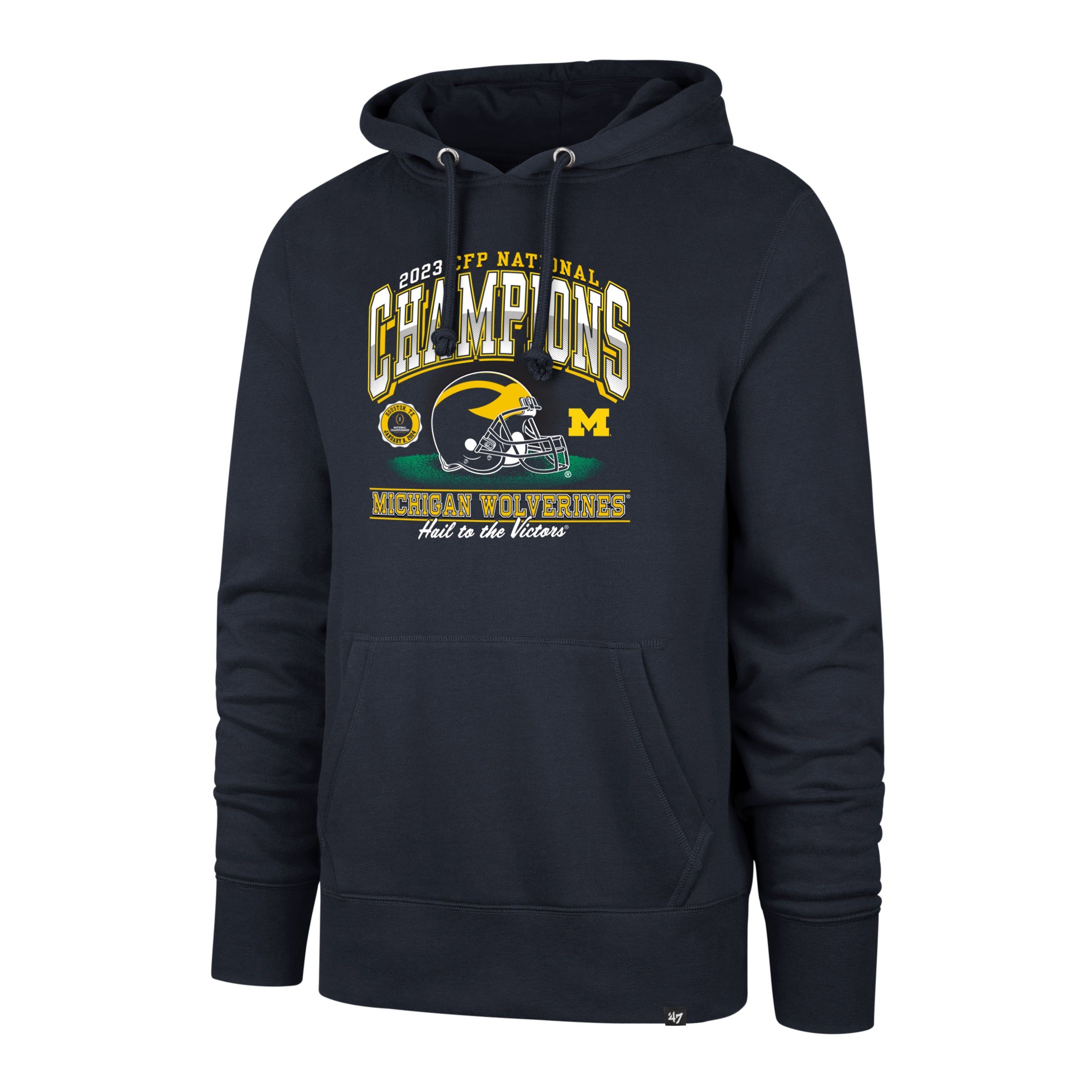 MICHIGAN WOLVERINES 2023 CFP NATIONAL CHAMPIONS '47 HEADLINE HOOD sold by 47