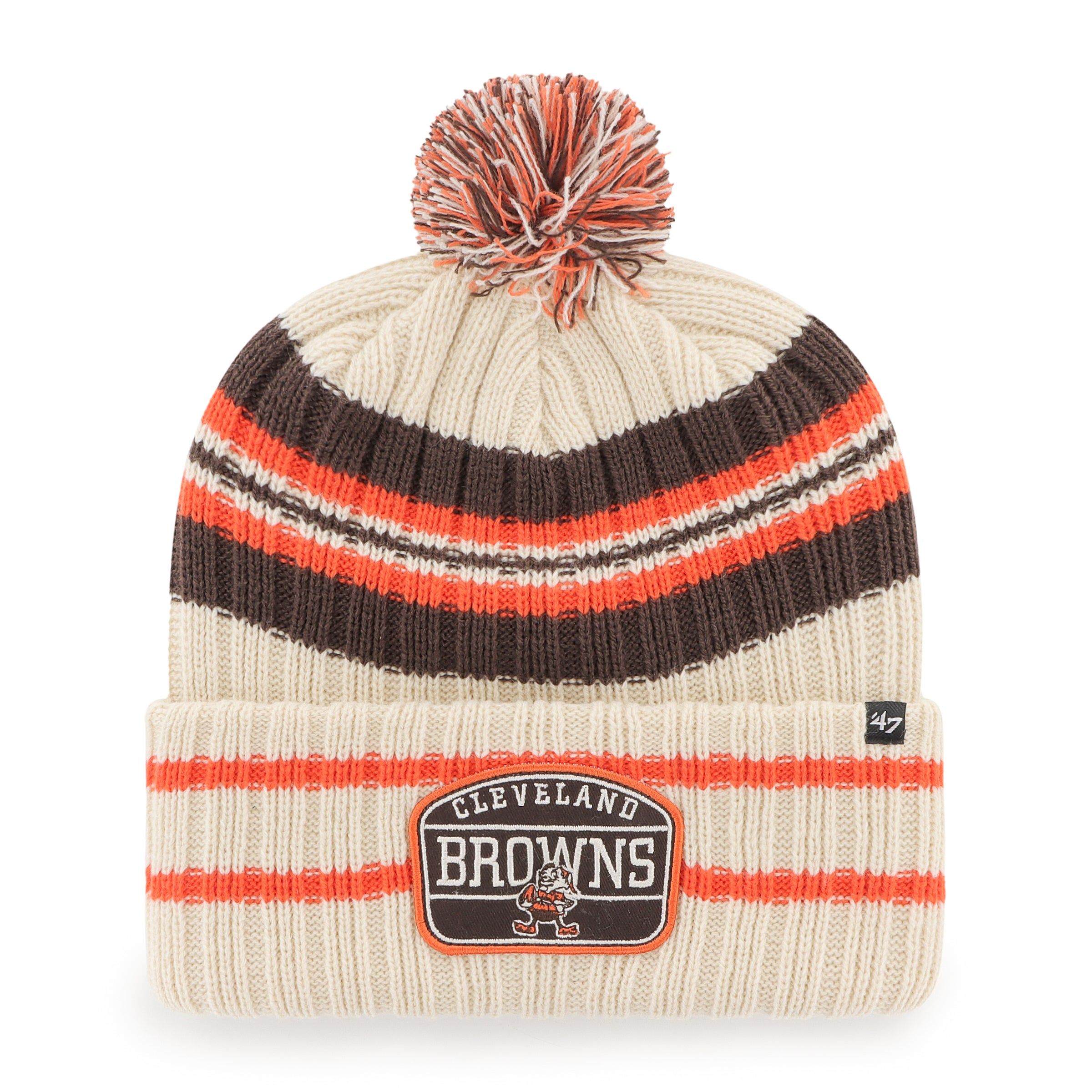 CLEVELAND BROWNS LEGACY HONE PATCH 47 CUFF KNIT sold by 47