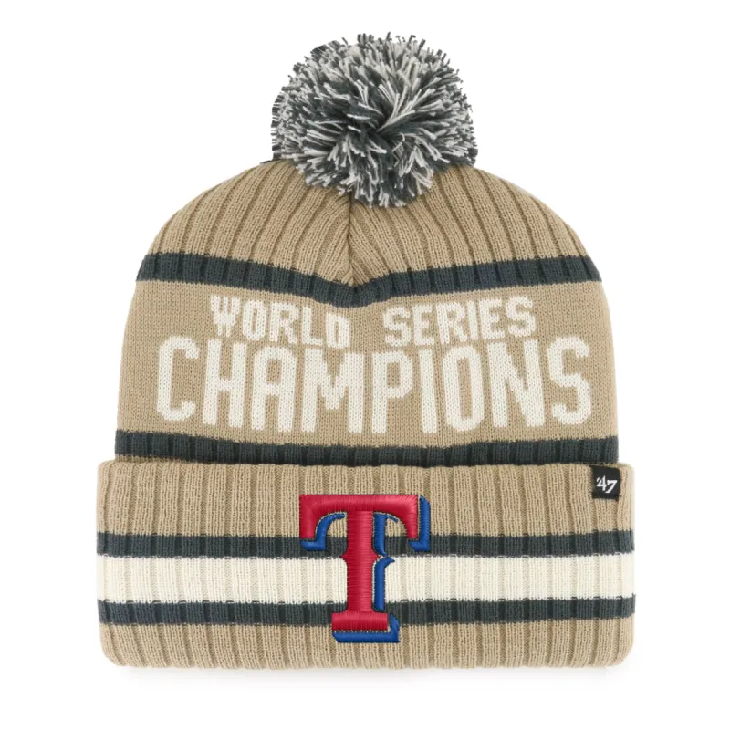 TEXAS RANGERS 2023 WORLD SERIES CHAMPS '47 CUFF KNIT made by 47