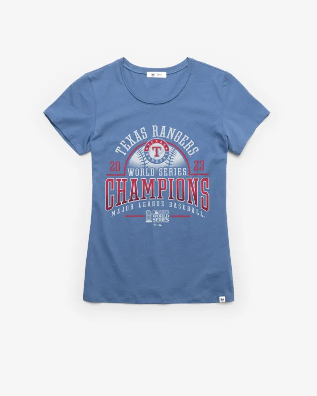 TEXAS RANGERS 2023 WORLD SERIES CHAMPS '47 FRANKIE TEE WOMENS sold by 47