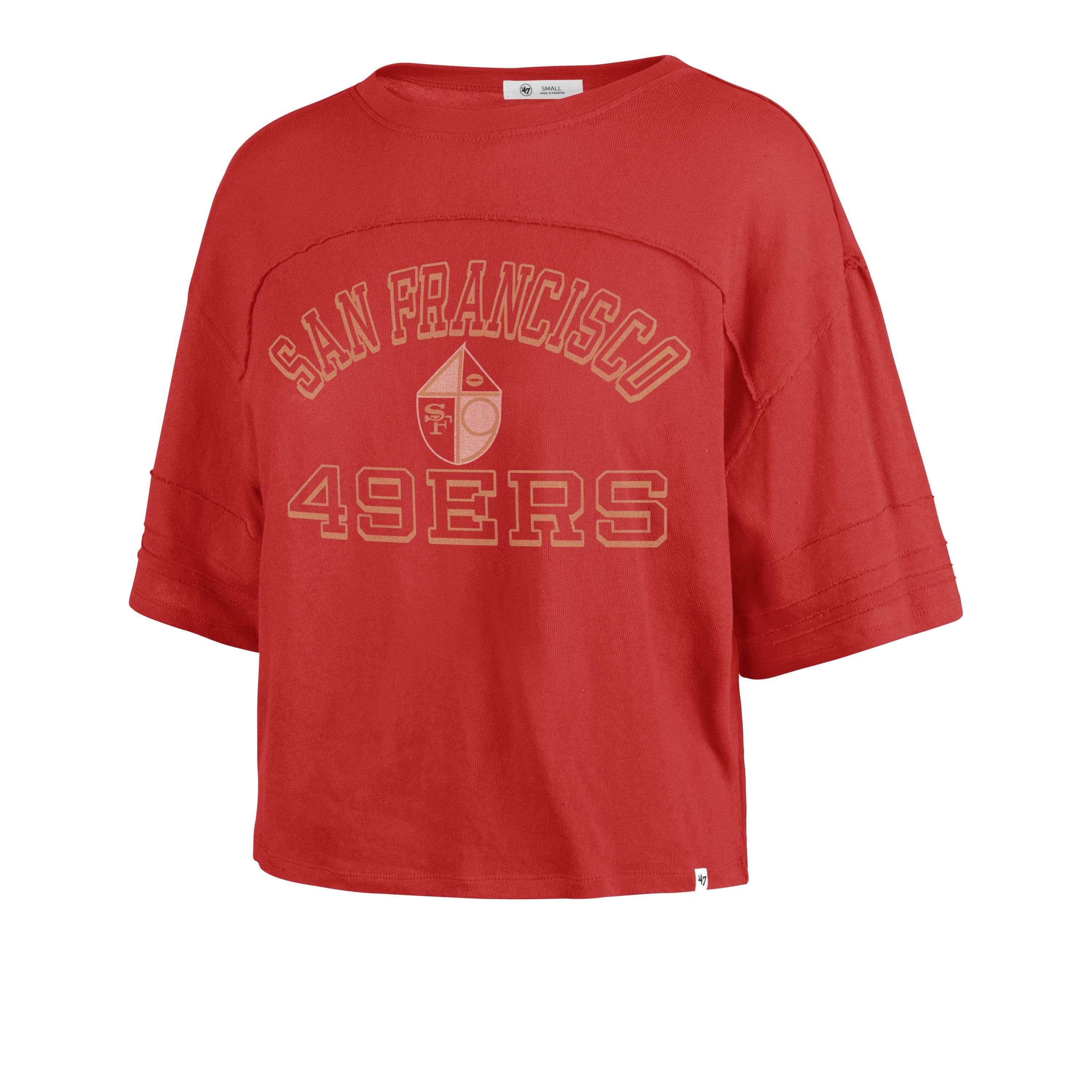 SAN FRANCISCO 49ERS HISTORIC HALF MOON '47 STEVIE CROP TEE WOMENS sold by 47