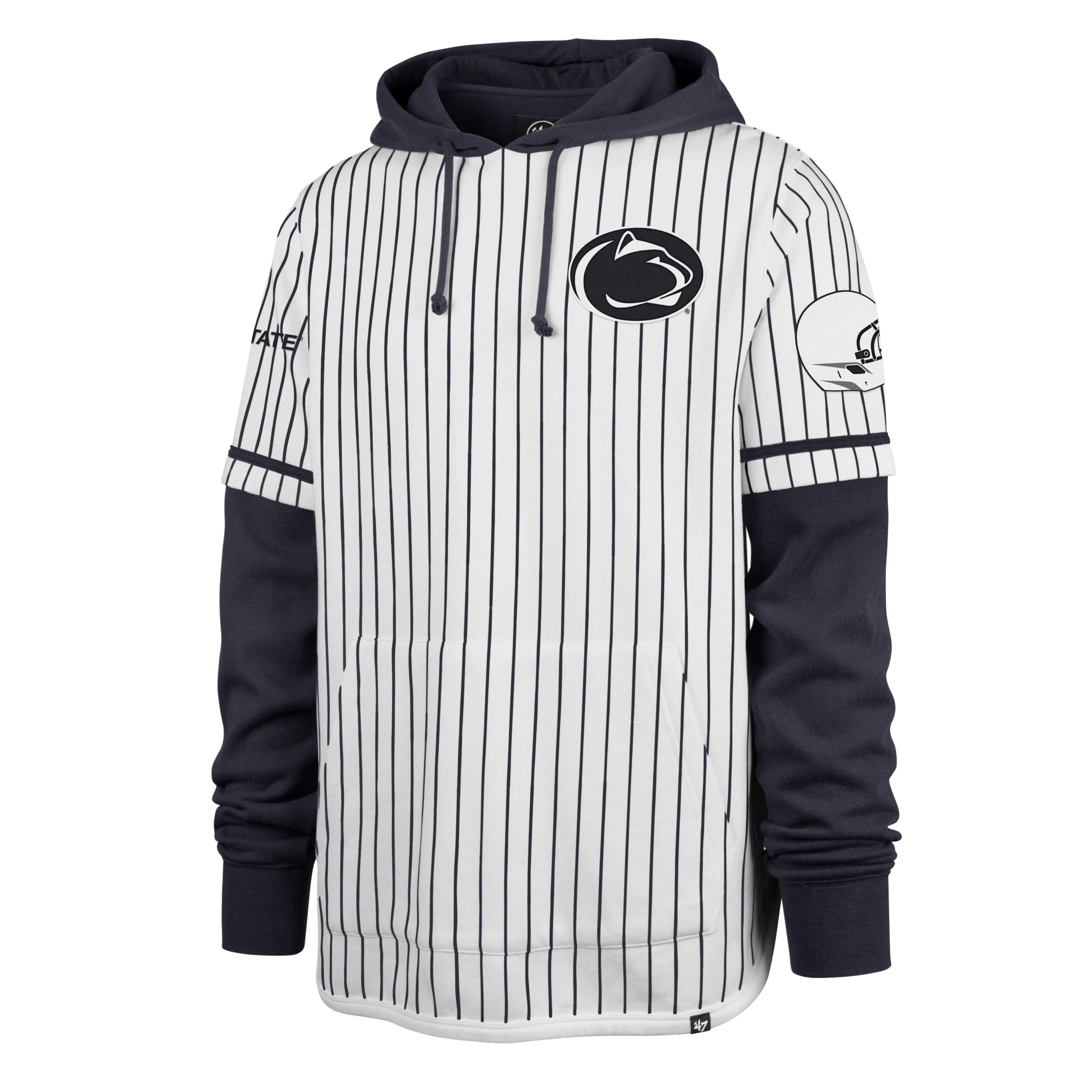 PENN STATE NITTANY LIONS PINSTRIPE '47 SHORTSTOP PULLOVER HOOD sold by 47
