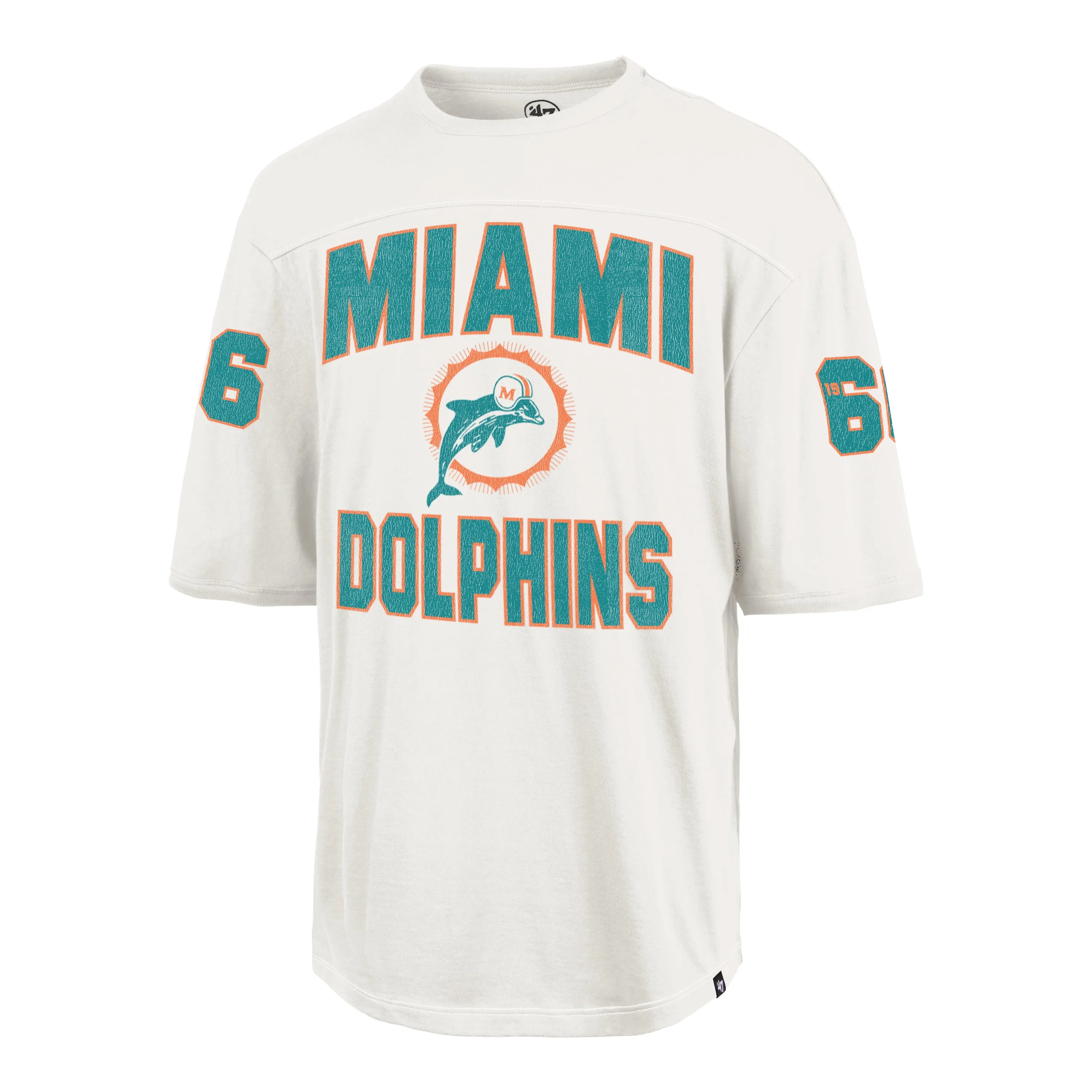 MIAMI DOLPHINS HISTORIC GRIDIRON RUSH '47 BRIGHTON TEE sold by 47
