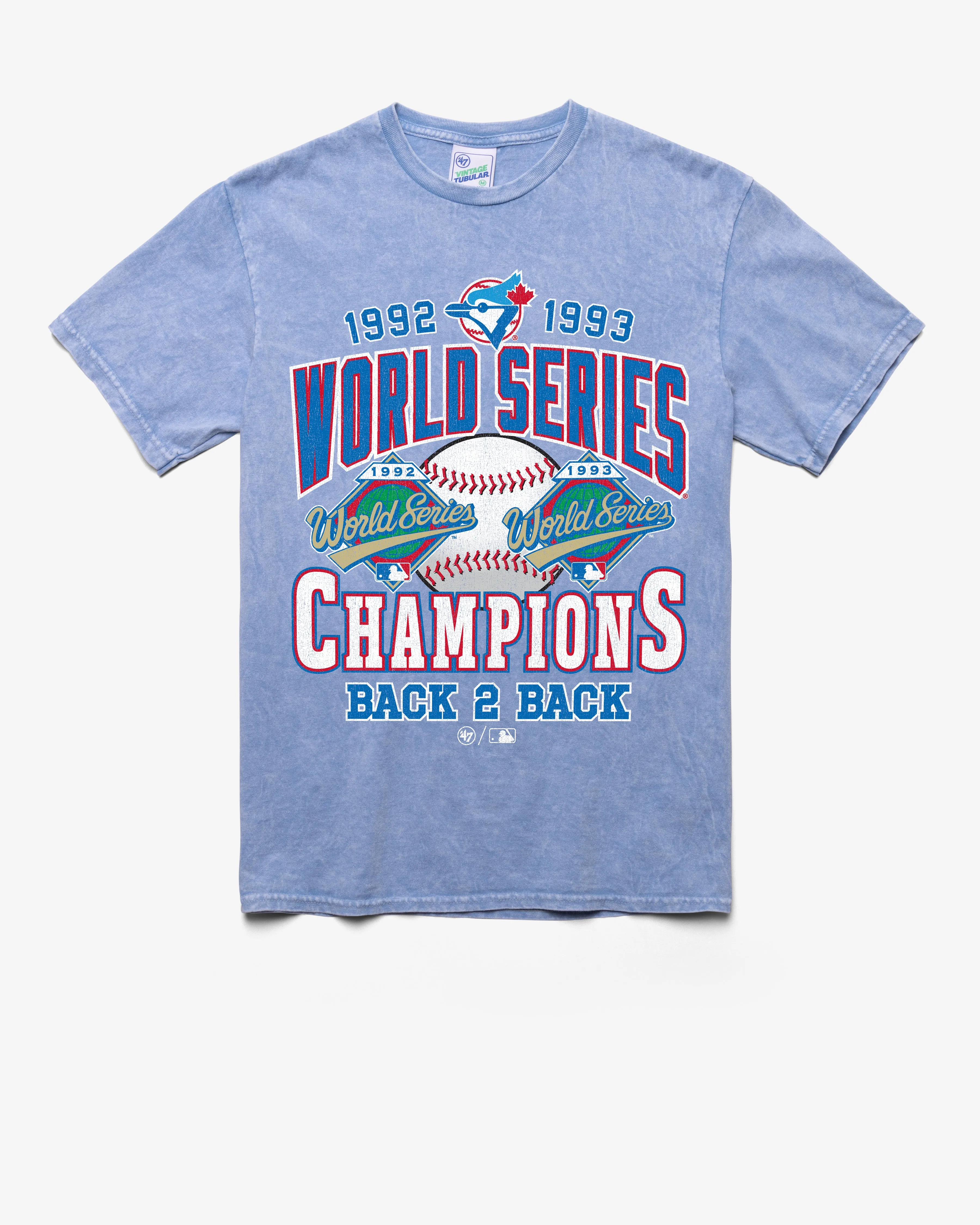 TORONTO BLUE JAYS COOPERSTOWN WORLD SERIES LOCKER '47 VINTAGE TUBULAR TEE sold by 47