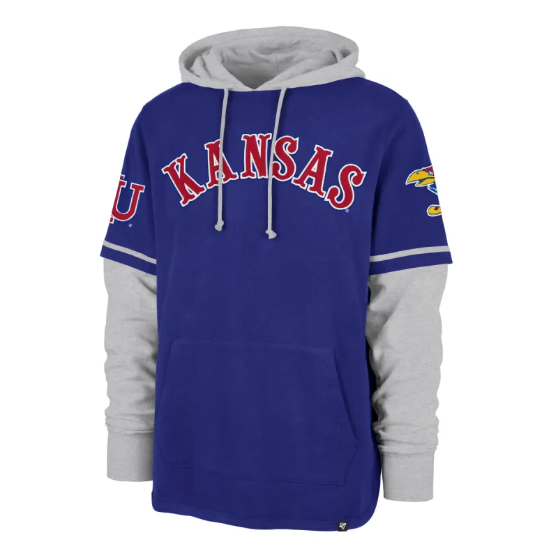 KANSAS JAYHAWKS VINTAGE TRIFECTA '47 SHORTSTOP PULLOVER HOOD sold by 47