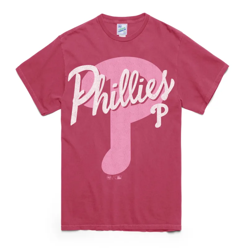 PHILADELPHIA PHILLIES DOPAMINE TRADITION VINTAGE '47 TUBULAR BOYFRIEND TEE WOMENS sold by 47