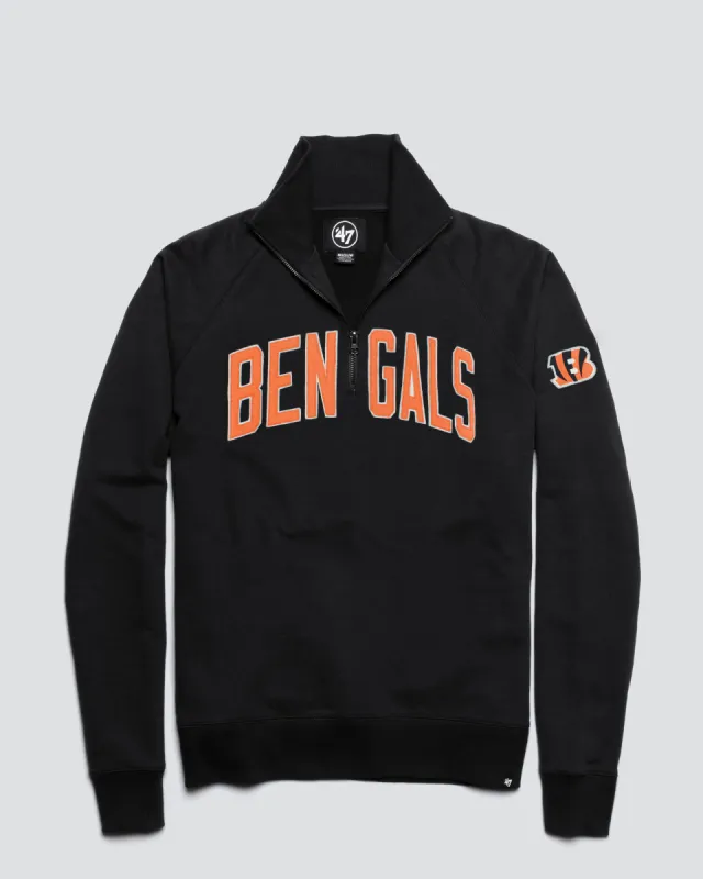 CINCINNATI BENGALS BANKS '47 HARRIS SCRIMMAGE 1/4 ZIP sold by 47