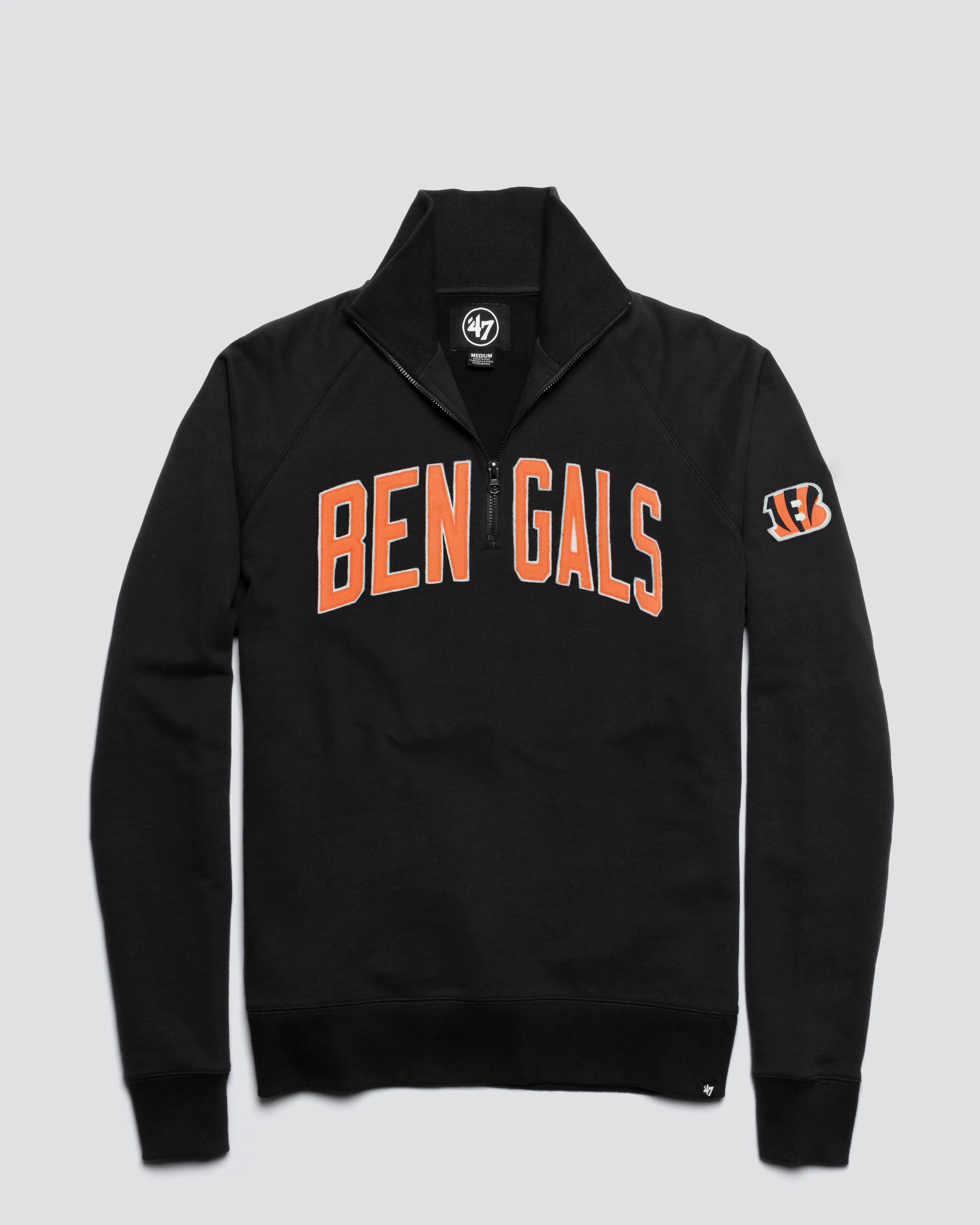 CINCINNATI BENGALS BANKS '47 HARRIS SCRIMMAGE 1/4 ZIP sold by 47